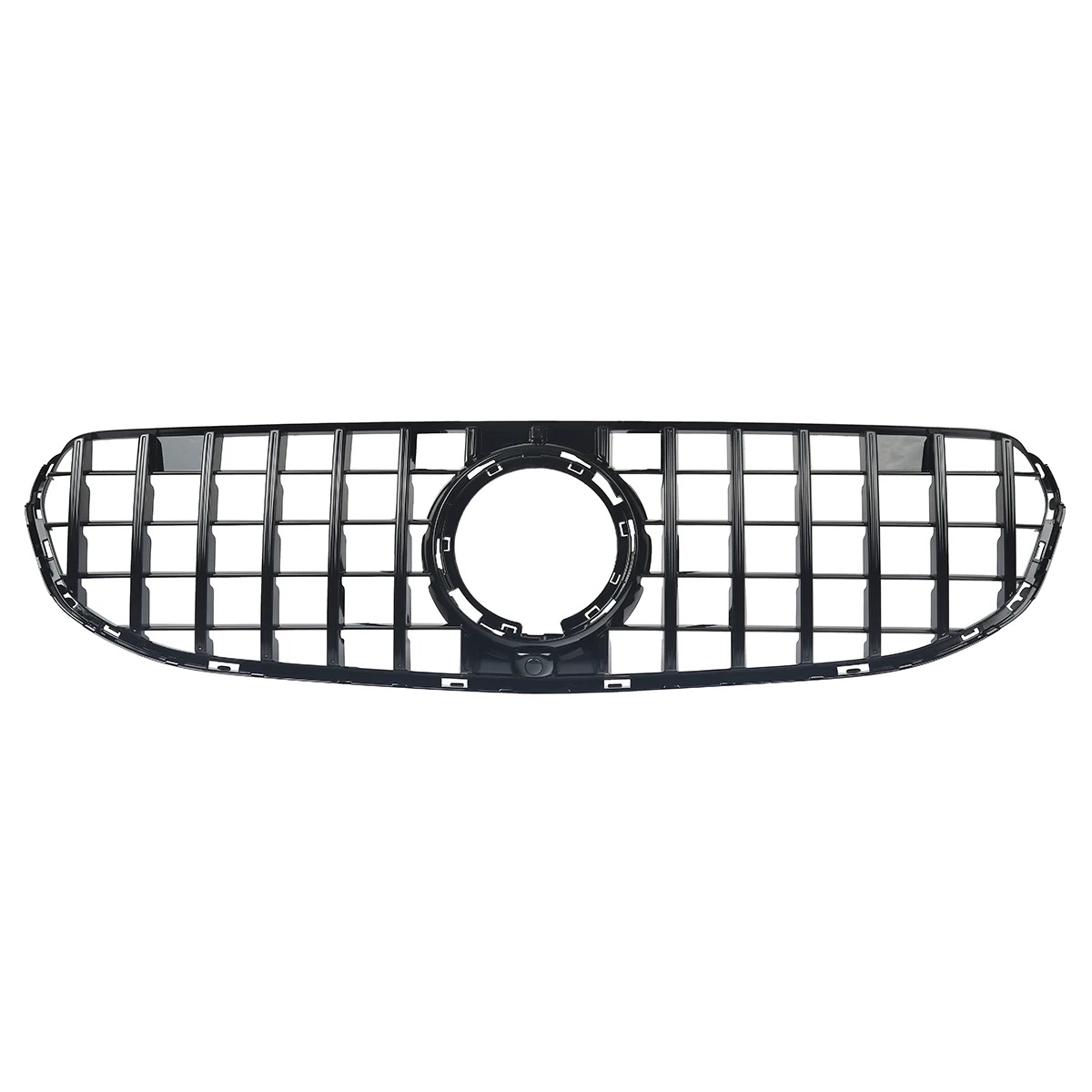 Frontgrill, Langlebiger Abs-kunststoff, Passt Für Mercedes Benz Glc, Glänzend Schwarz