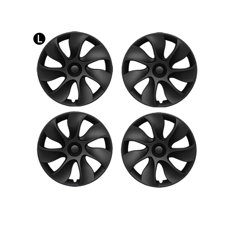 Radabdeckung, 19" Matt Schwarz Finish, Perfekte Passform Für Model Y, Zyklon Stil