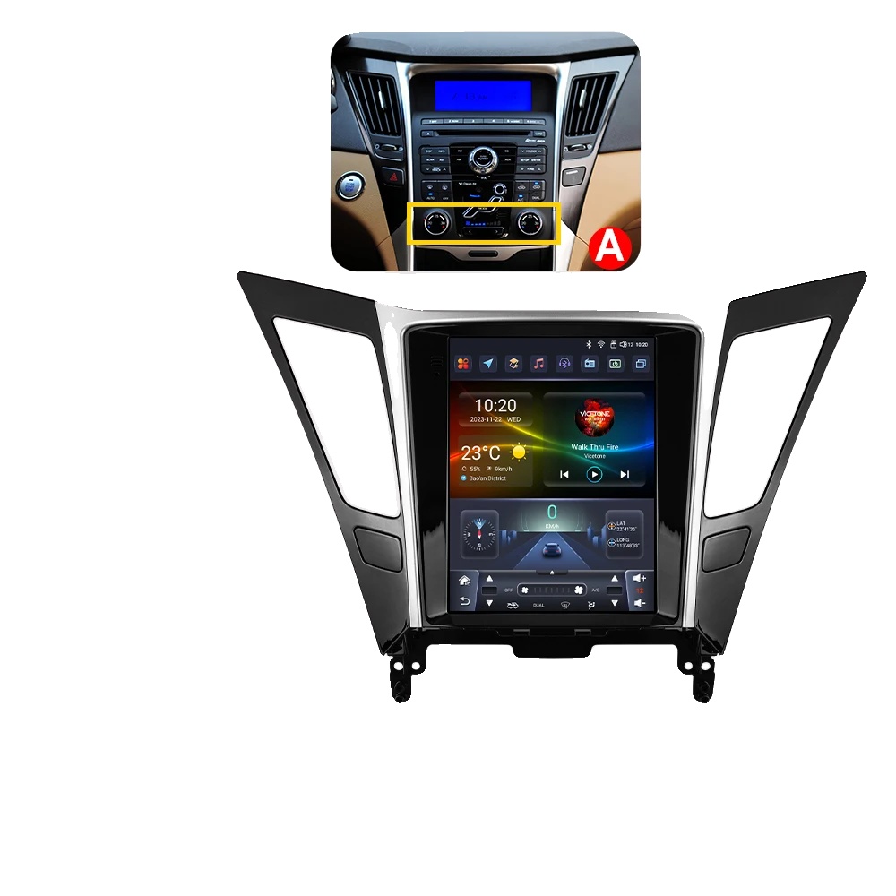 Autoradio, Touchscreen, Hochwertiger Audioausgang, Kompatibel Mit Hyundai Sonata Yf 8 2010 - 2018 Kabellos, S1 (3gb 32gb) -typ A