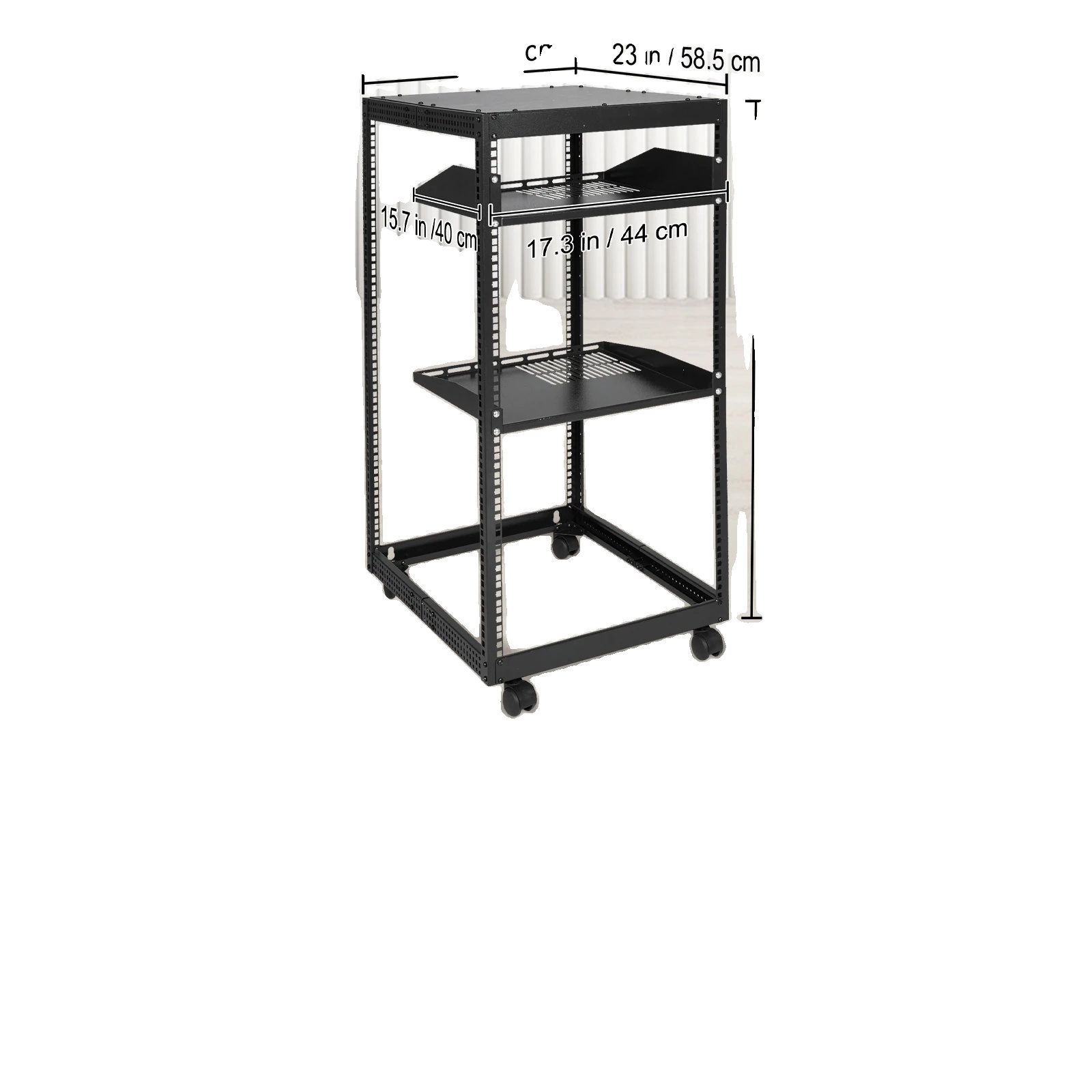 Offenes Rahmenserver-rack, Verstellbare Tiefe, Robuste Konstruktion, 20u