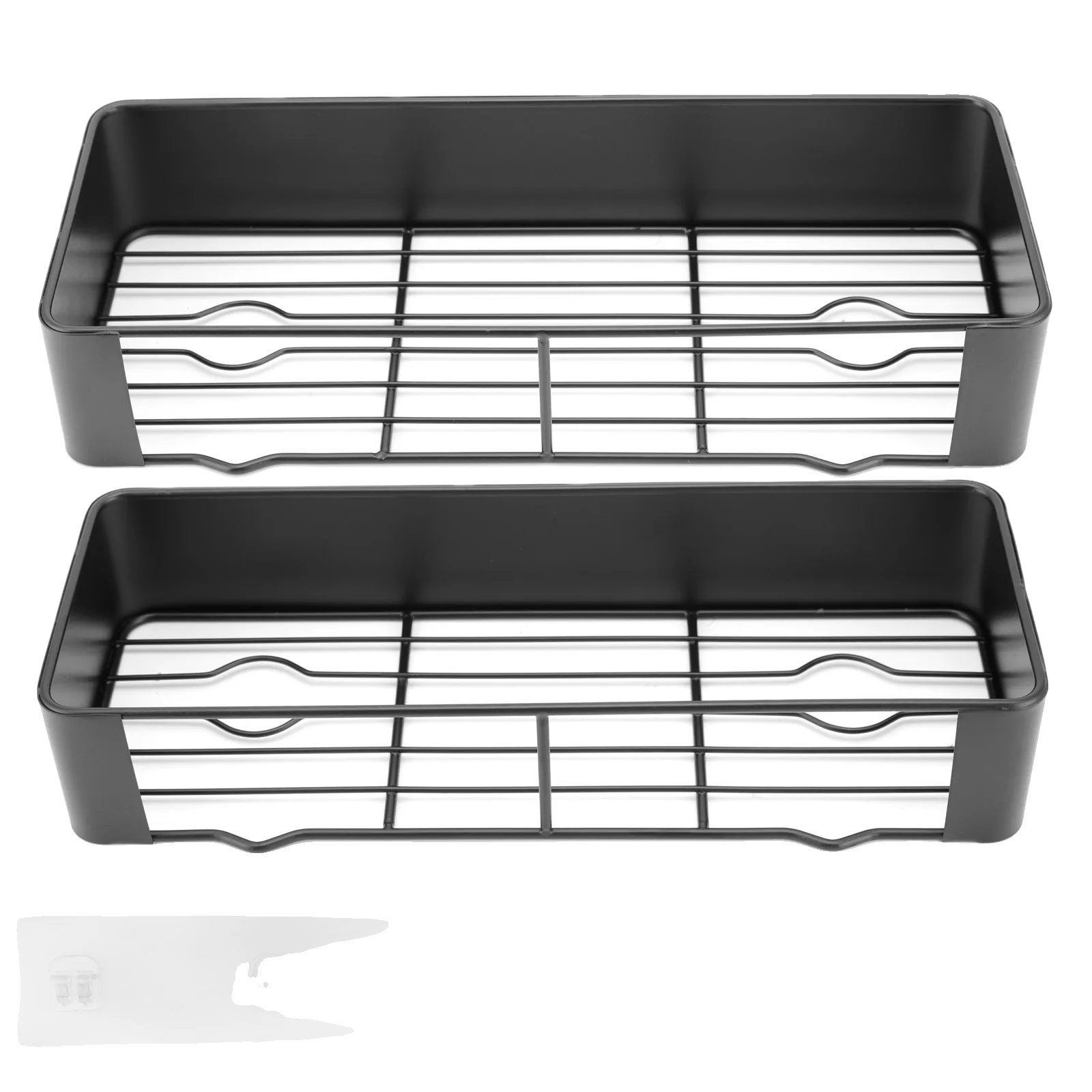 Badezimmerregal, Wandmontiert, Multifunktionaler Organizer, 2pcs