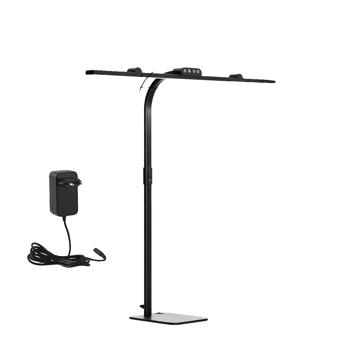 Schreibtischlampe, Einstellbare Helligkeit, Mehrwinkelpositionierung, Basisversion, 220v-240v Eu-stecker