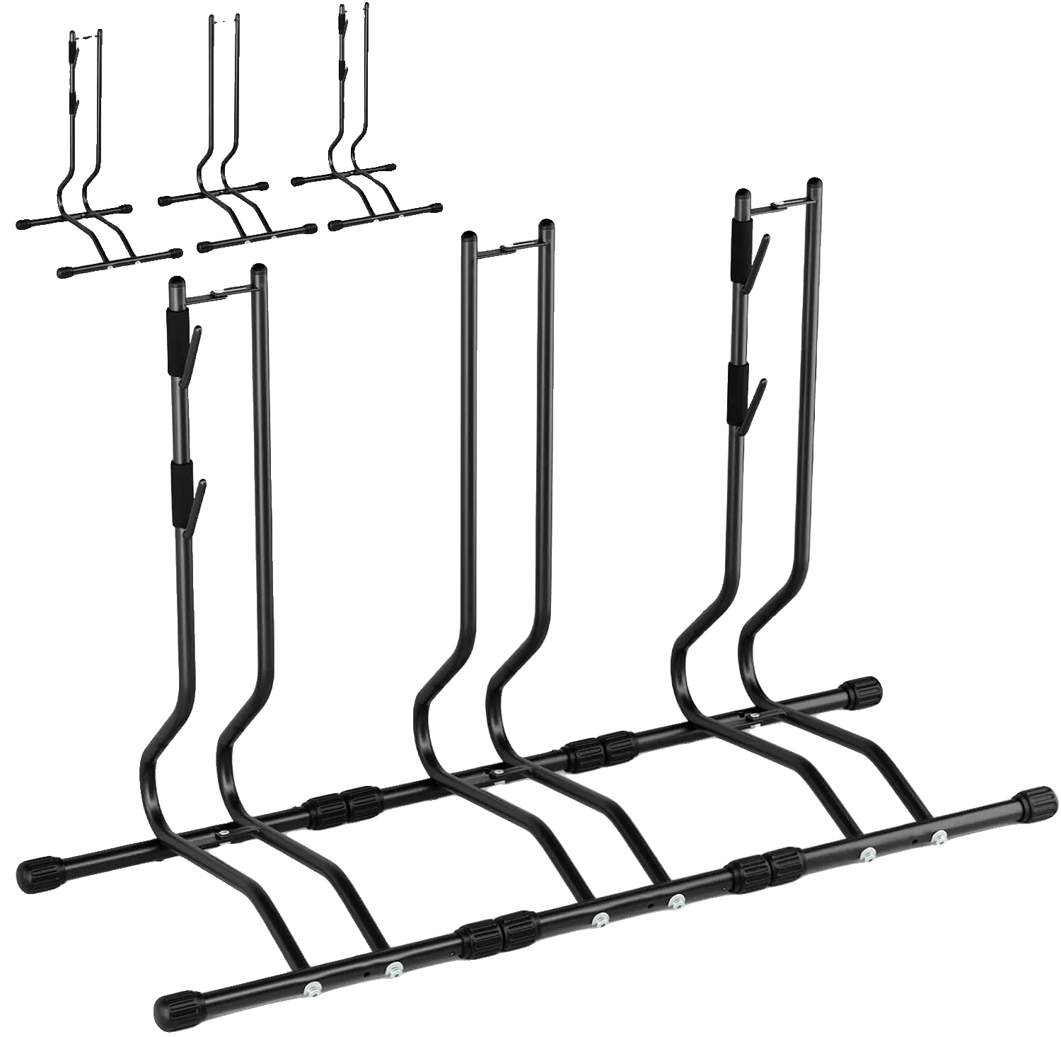 Fahrradständer, Wendbares Design, Passt Für 2 Bis 3 Fahrräder, Packung Mit 3