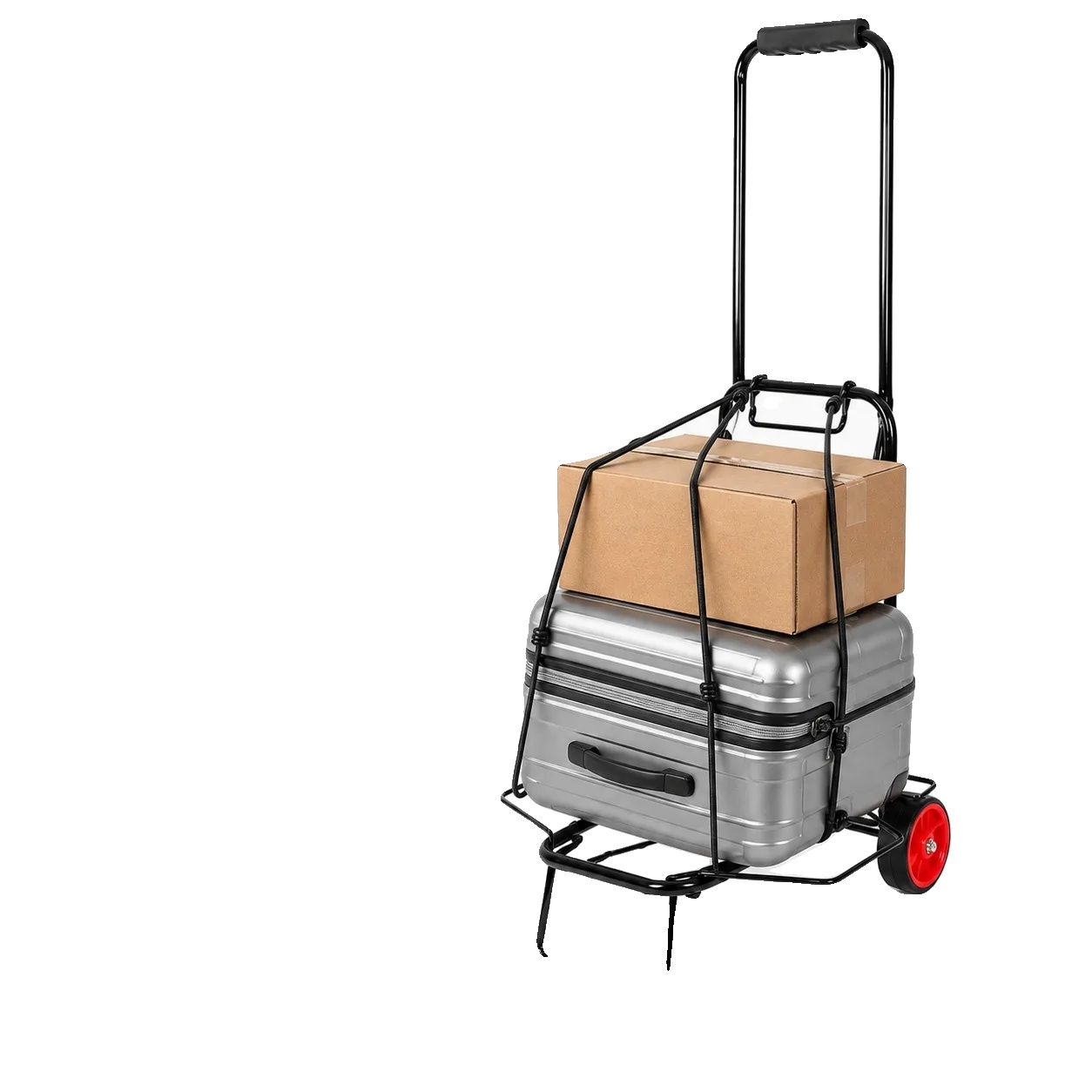 Einkaufswagen, Hochwertiges Eisen, Unterstützt 50 Kg, Schwarz 343087cm
