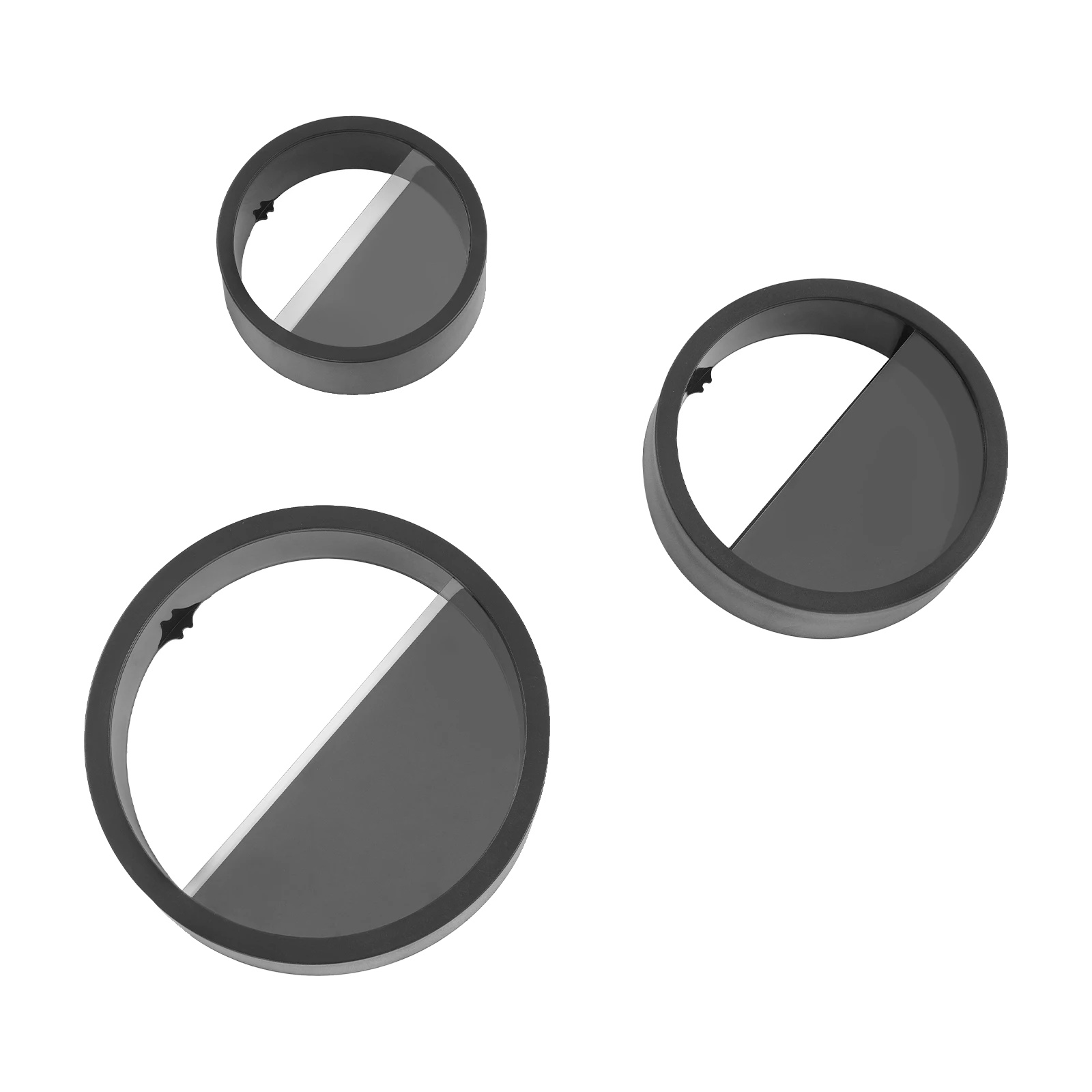 Wandmontierter Pflanzer, Modernes Design, Platzsparende Lösung, Schwarz