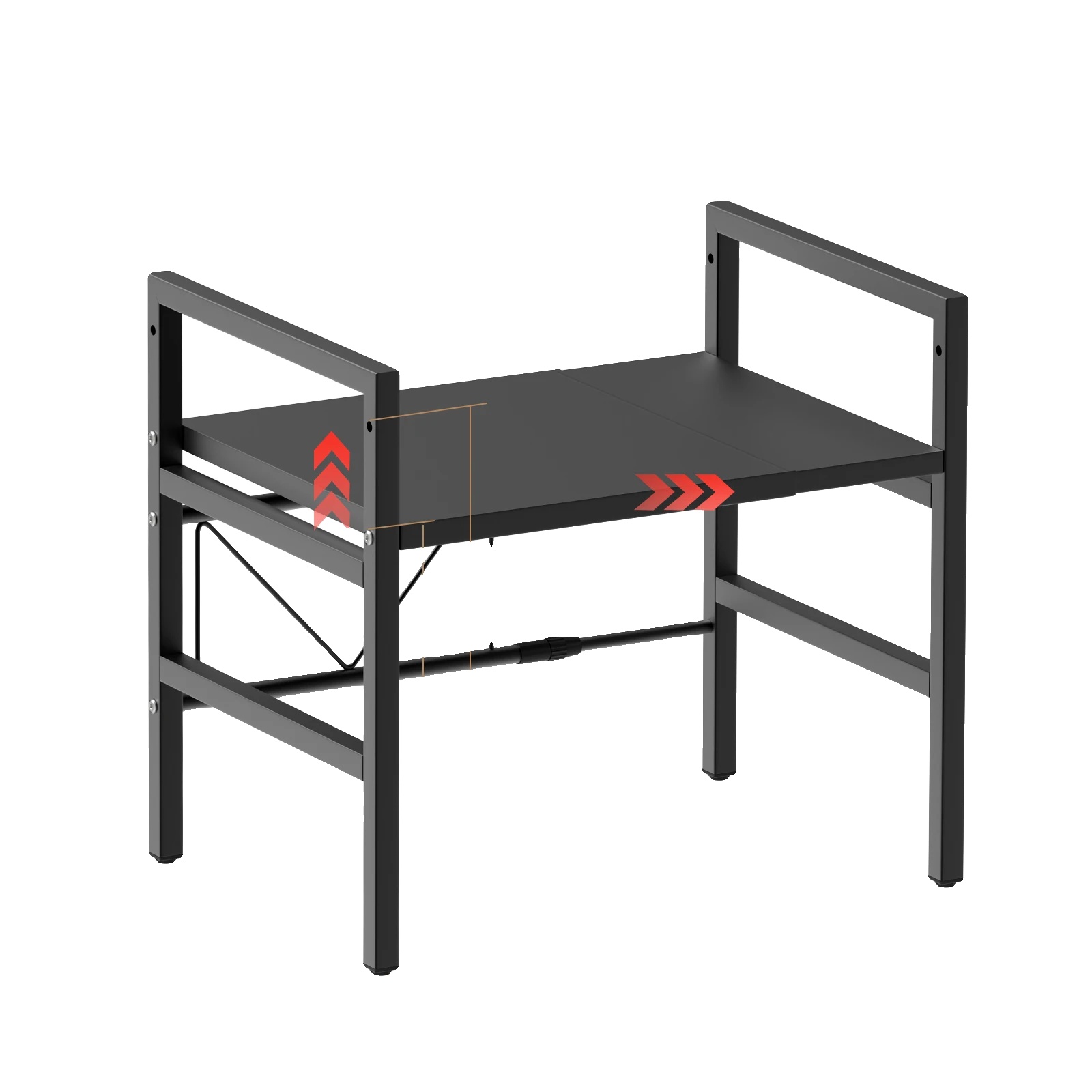 Küchenregal, Verstellbare Länge, Platzsparendes Design, Zn-1-wblj, 1-stufig