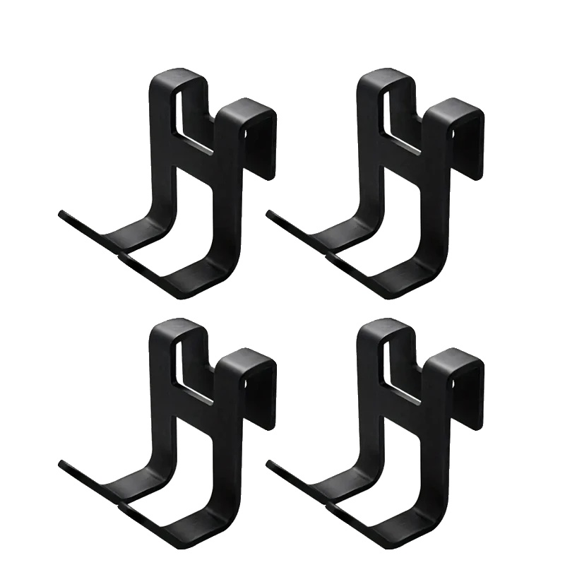 Hakenregal, Schwerlast-eisen, Platzsparender Organizer, 4 Stück