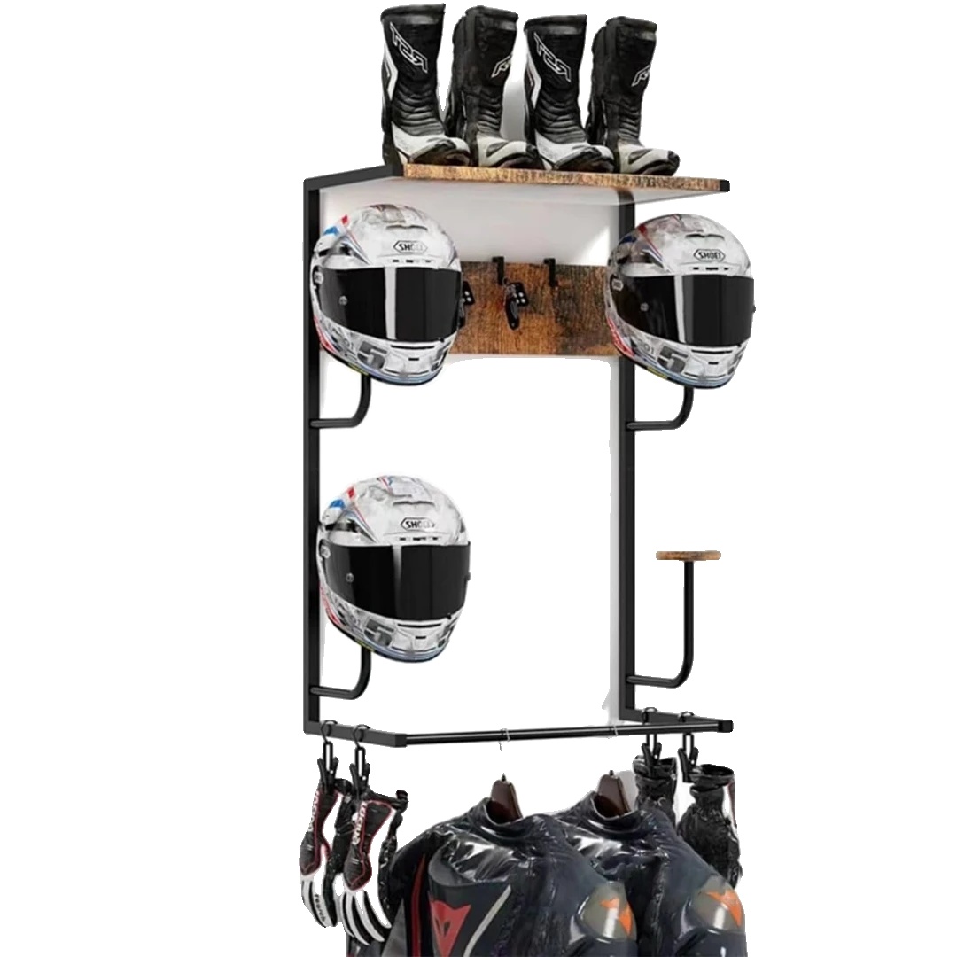 Helm Wandhalterung, Multi-zubehörhalter, Einfache Installation, Schwarz