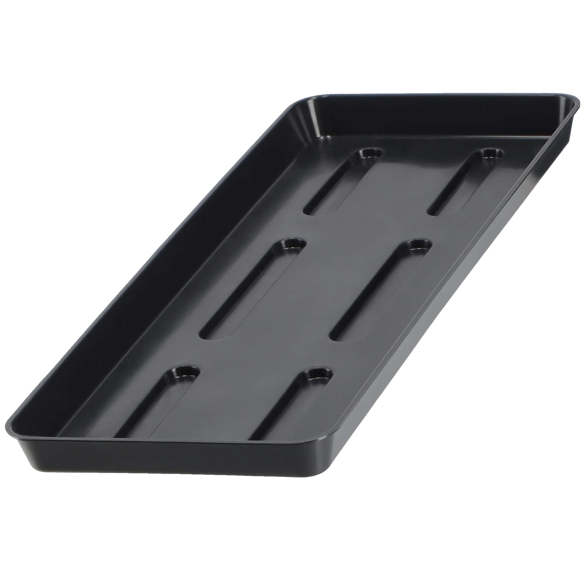 Blumentopfständer, Balkonbox, Langlebiger Kunststoff, Platzsparendes Design, Schwarz-a, Mittel-b