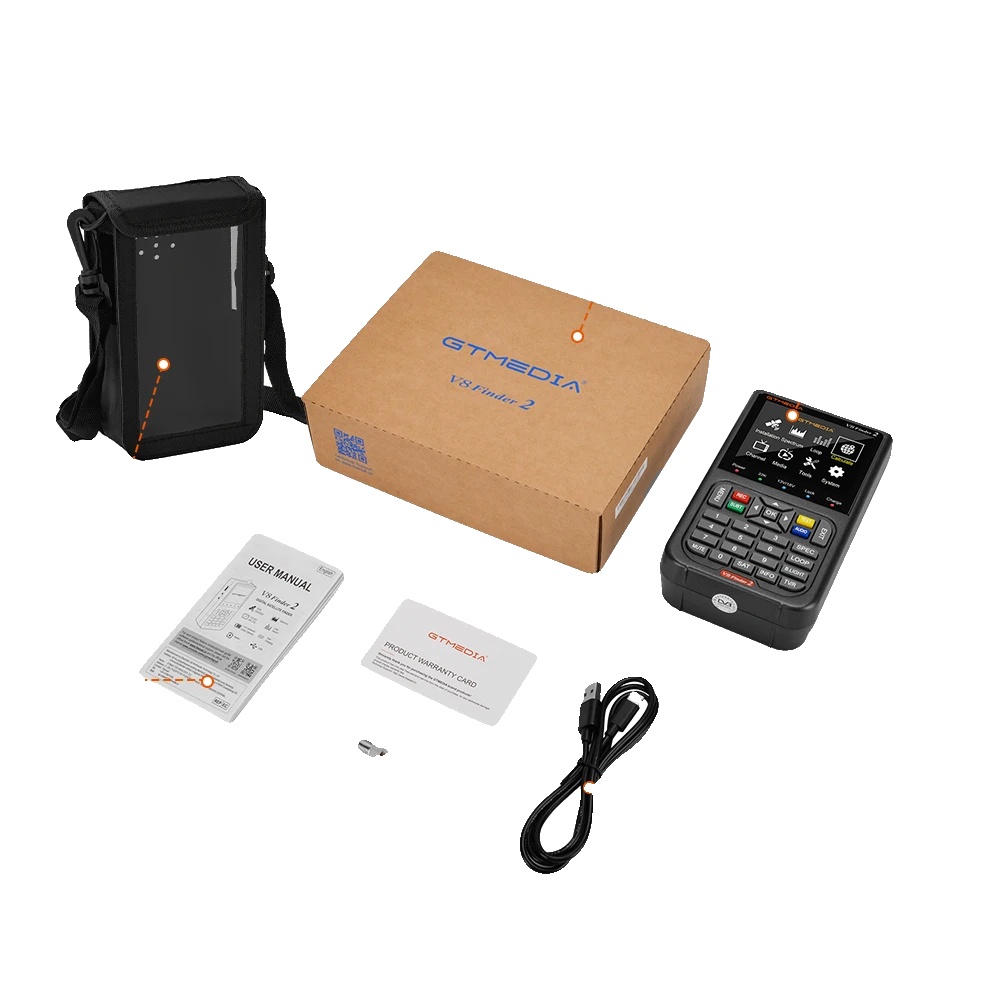 Satellitensignal Finder, 1080p Hd-ausgang, Kompaktes Lcd-display, V8 Finder2