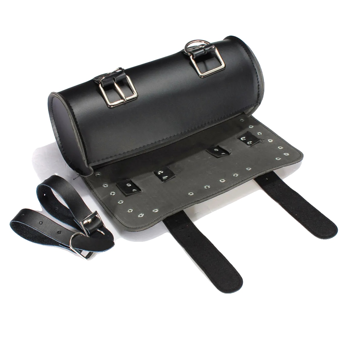 Motorrad Tasche, Kunstleder, 31 X 13 Cm, Universelle Passform Für Motorräder, Schnellverschlussriemen, Wiegt 0,3 Kg