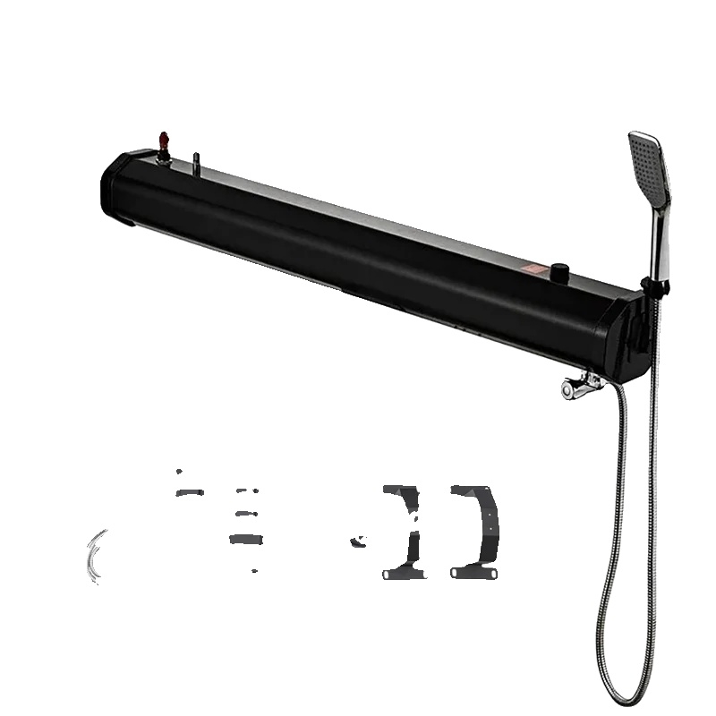 Tragbarer Duschtank, Solarheizung, Außeneinsatz, 30l Schwarz