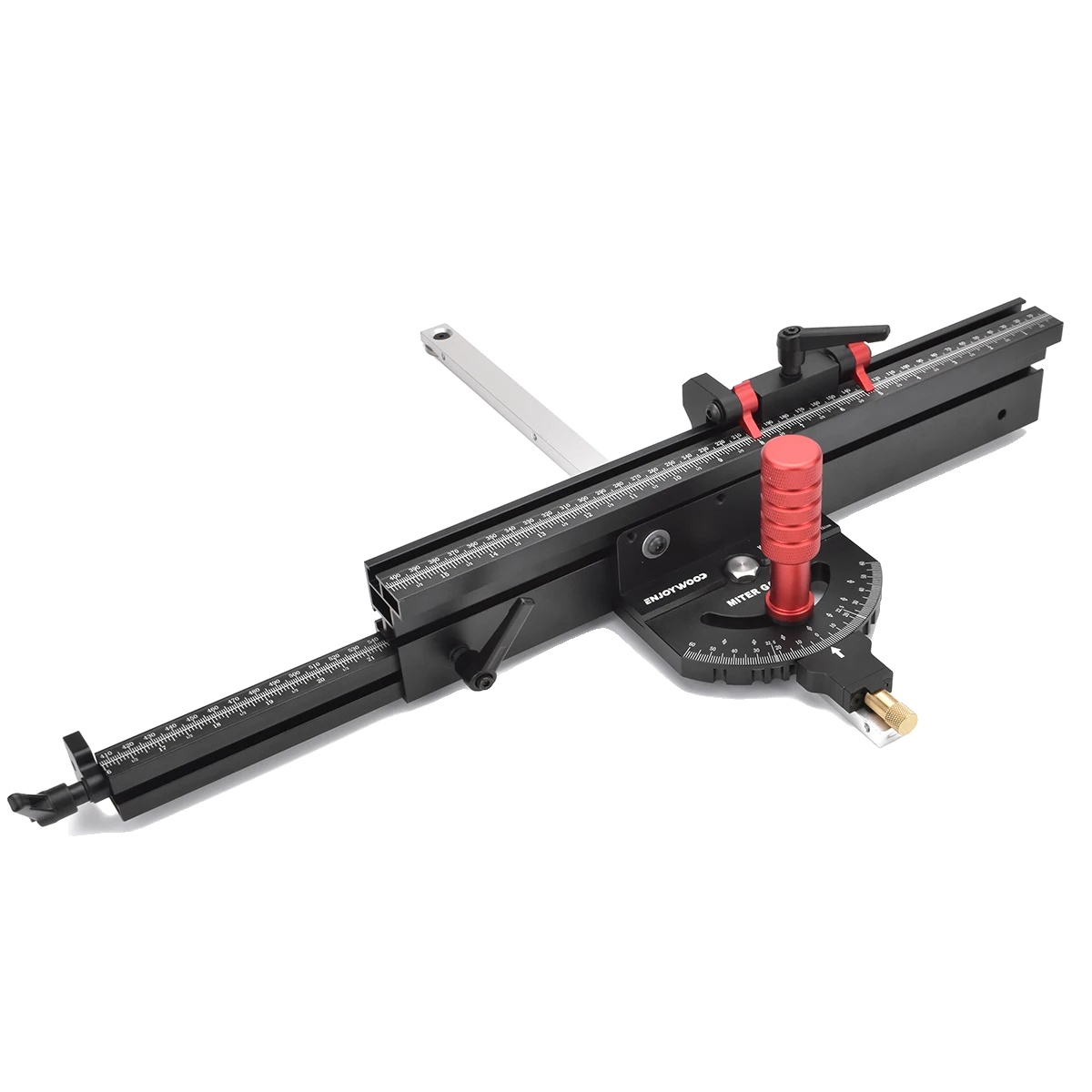 Holzverarbeitungszaun-miter-messschieber, Aluminiumlegierung, Größe 400-765mm, Winkeleinstellung 0-60 Grad, Schnelle Winkeleinstellungen,