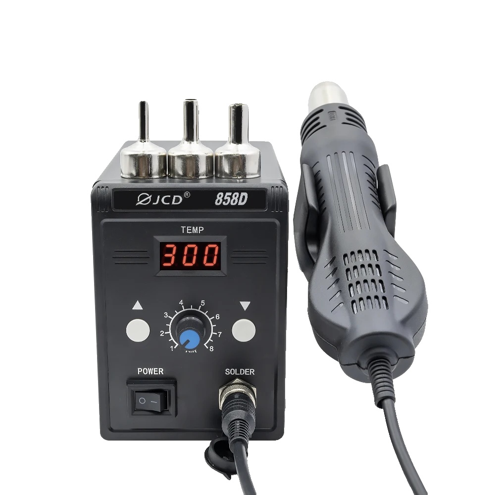Heißluftpistole, Einstellbarer Temperaturbereich, Hohe Luftstromkapazität, 858d Heißluftpistole1, 220v Eu Stecker