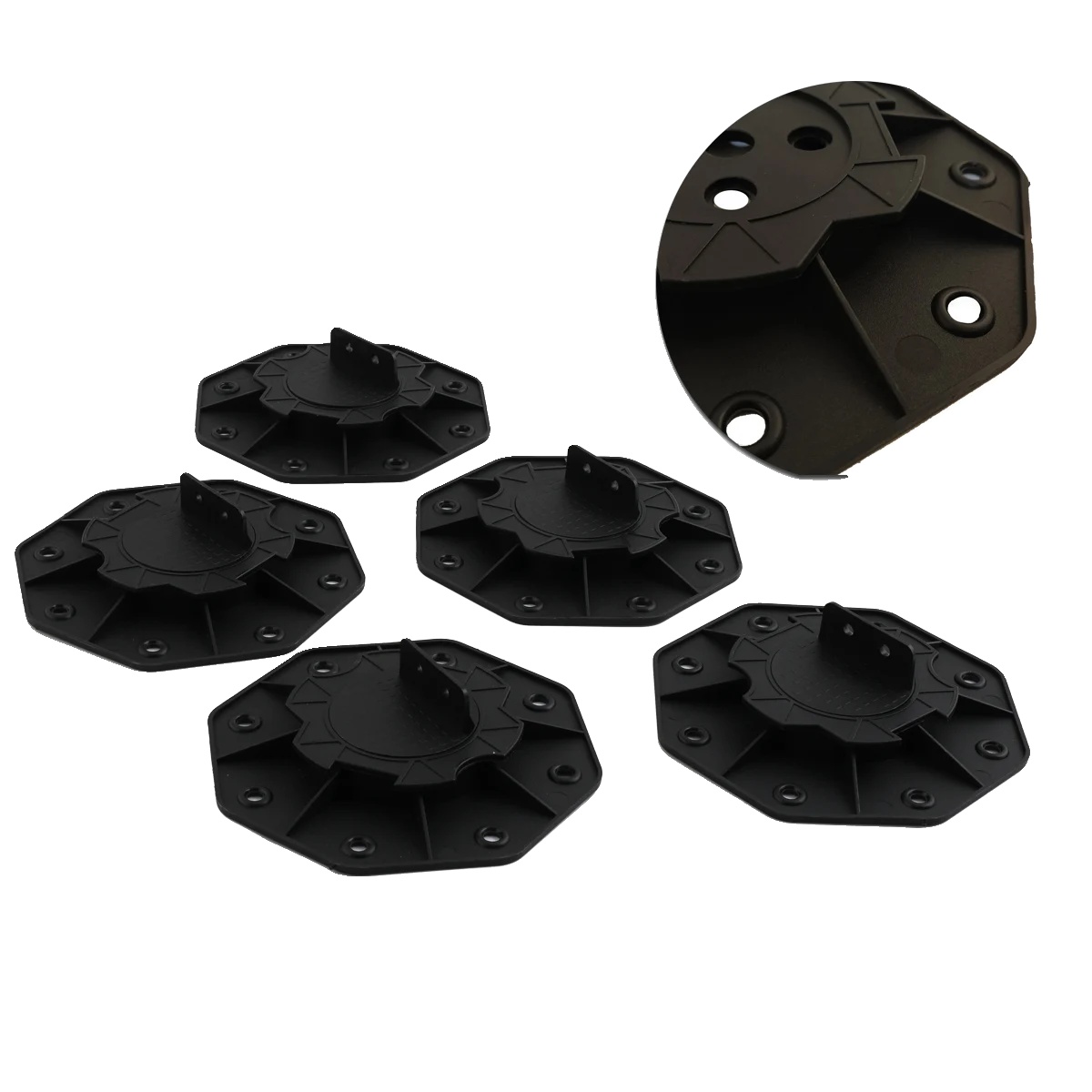 Terrassenpodest-höhenversteller, Höhenverstellung 18-30mm, Tragfähigkeit 400kg, Material Polypropylen, Große Auflagefläche, L-winkel-stopp