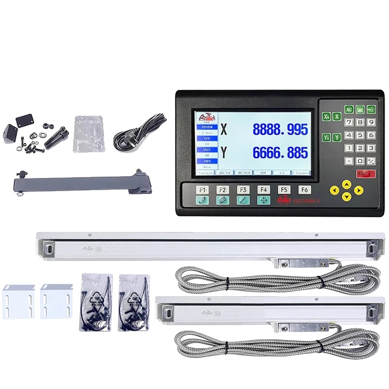 2-achsen Lcd Dro Set, Hochgenaue Messung, Mehrsprachige Unterstützung, 0.005mm Komplettset