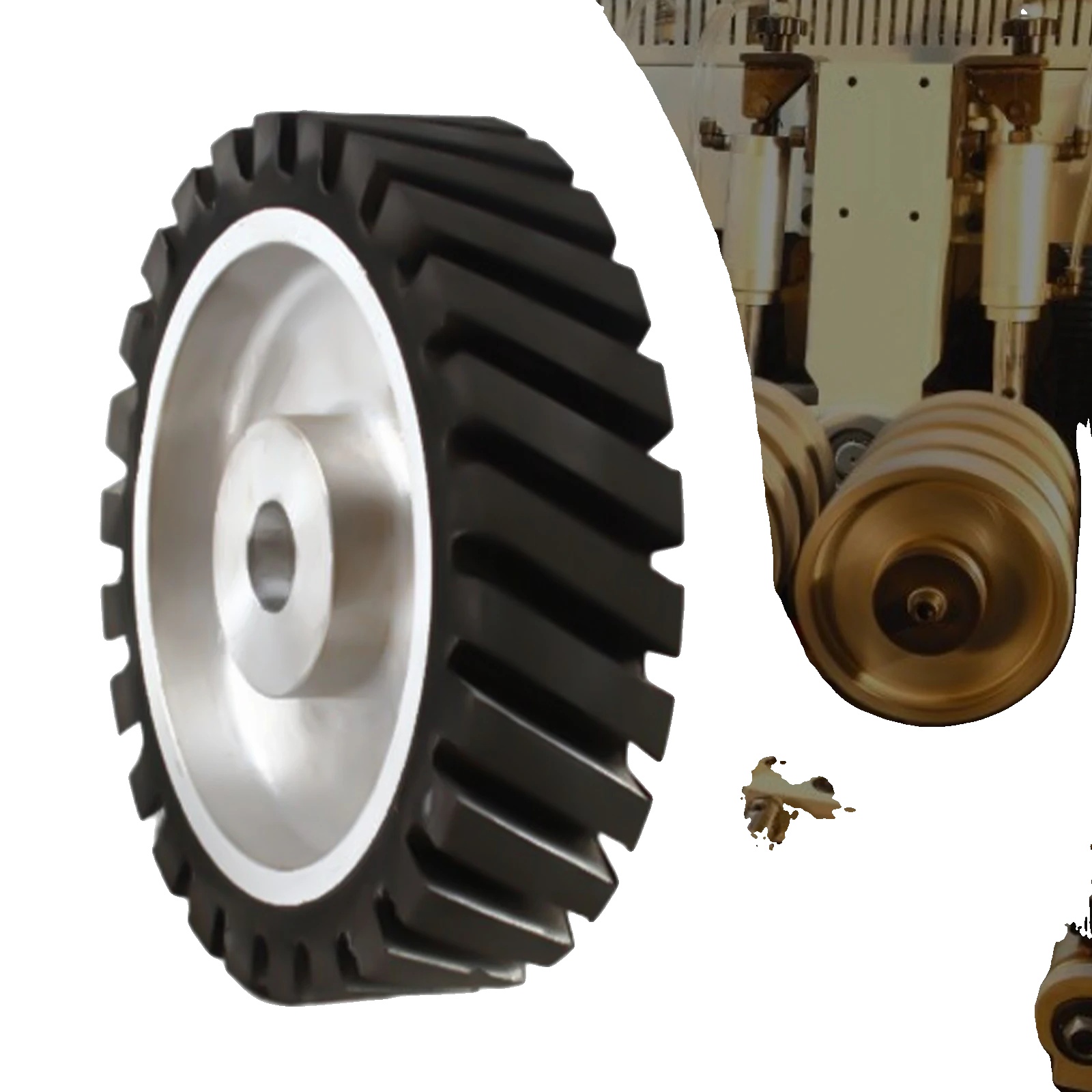 Belt Grinder Kontaktrolle, 20 Cm Durchmesser, 5 Cm Höhe, 2,5 Cm Bohrungsdurchmesser, 1,8 Kg Bruttogewicht, Kompatibel Mit Verschiedenen Maschinen