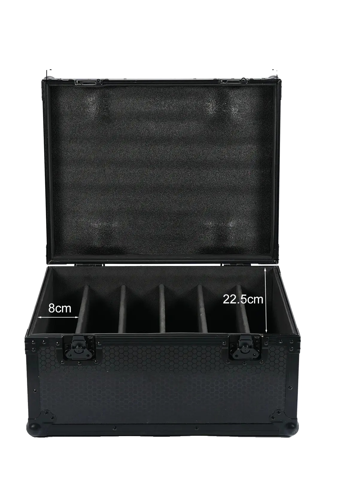 Flightcase, Langlebiges Leder, Einfacher Transport, 61x49x24cm