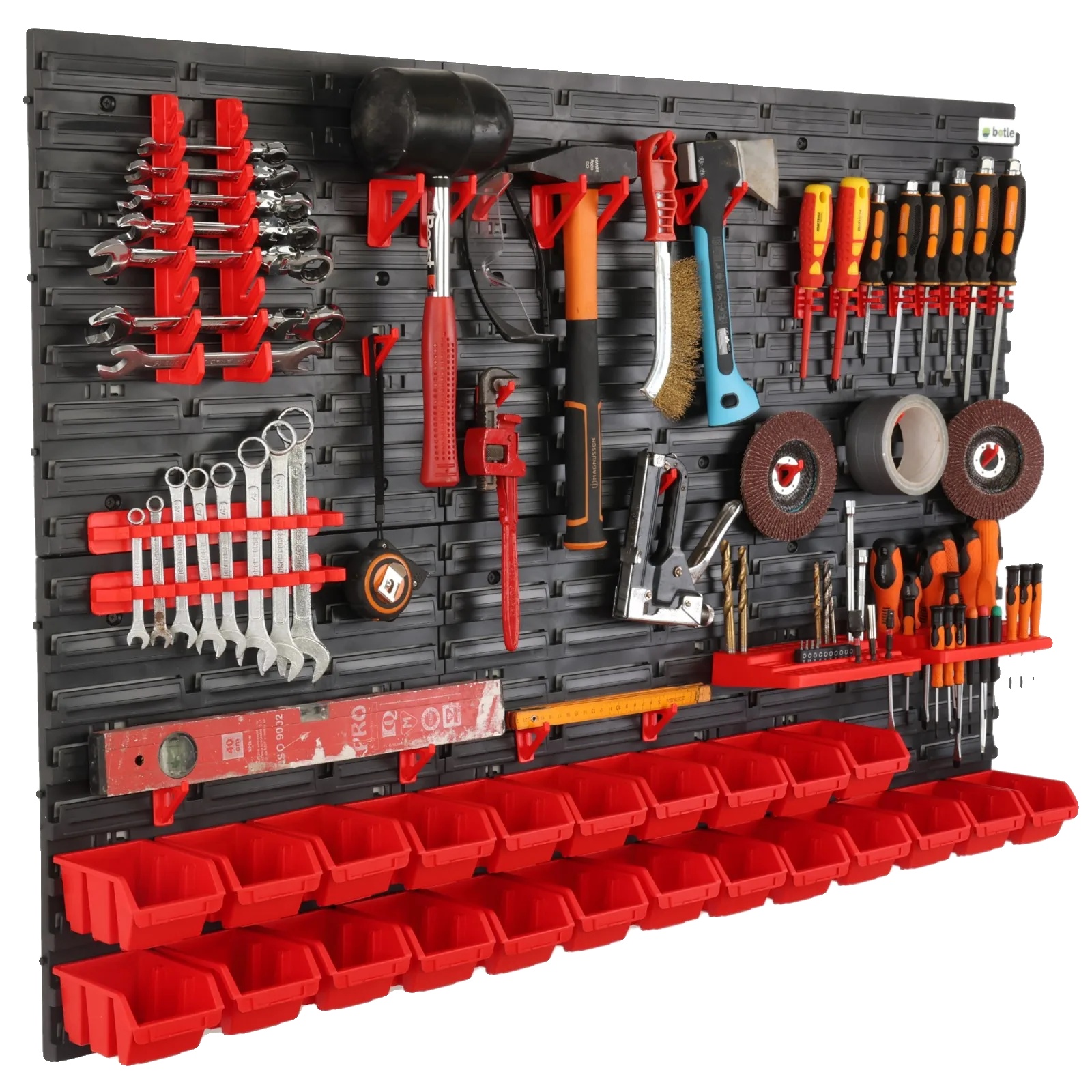 Werkzeugwand, 116 X 80 Cm, Hochwertiger Stahl, Passt Zu Standard-garagengriffen, Robuste Konstruktion, Entspricht Den Branchenstandards
