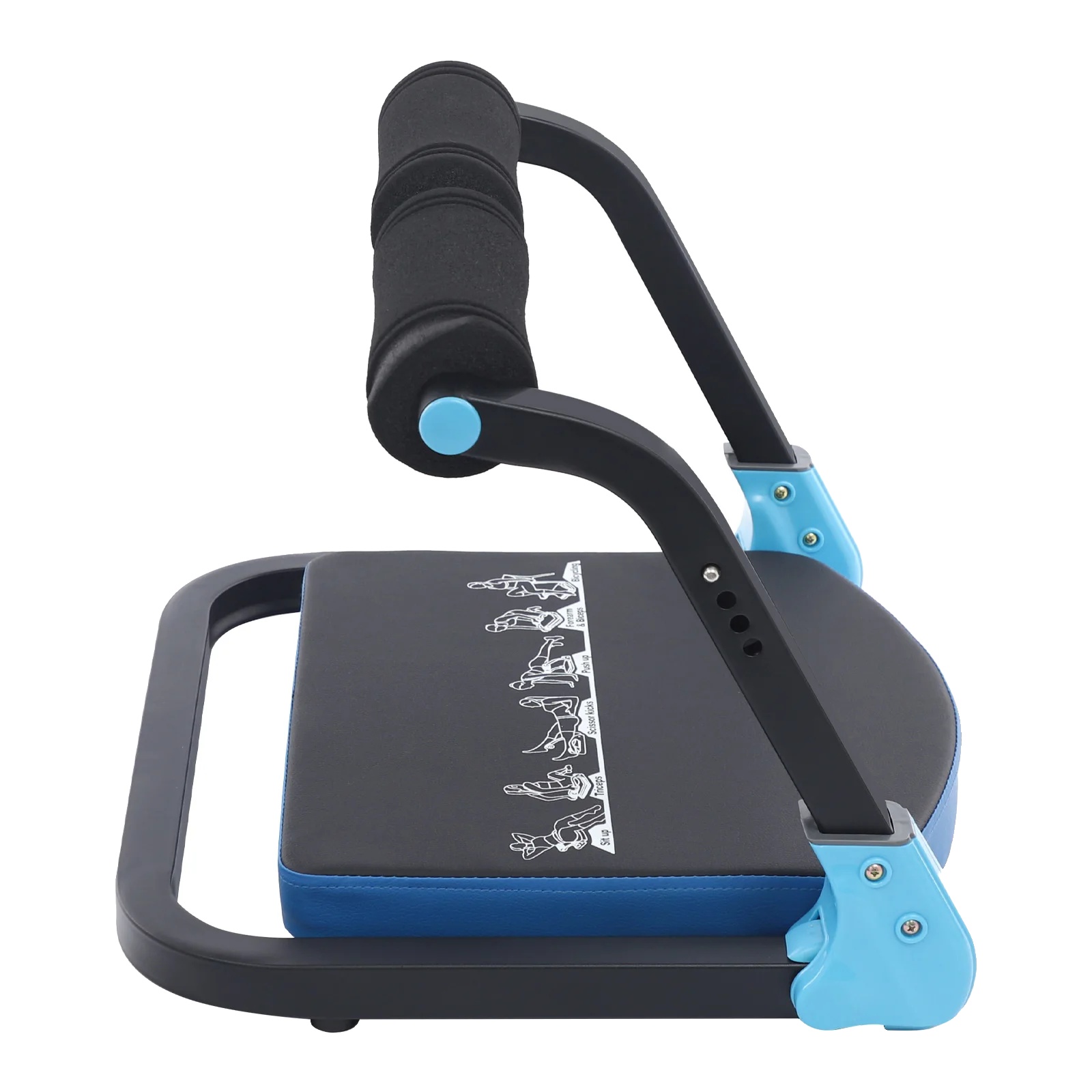 Bauchmuskeltrainer, Tragfähigkeit 120kg, Einstellbare Intensität Drei Stufen, Produktgröße 484638cm, Material Stahl, Bruttogewicht 5,6kg