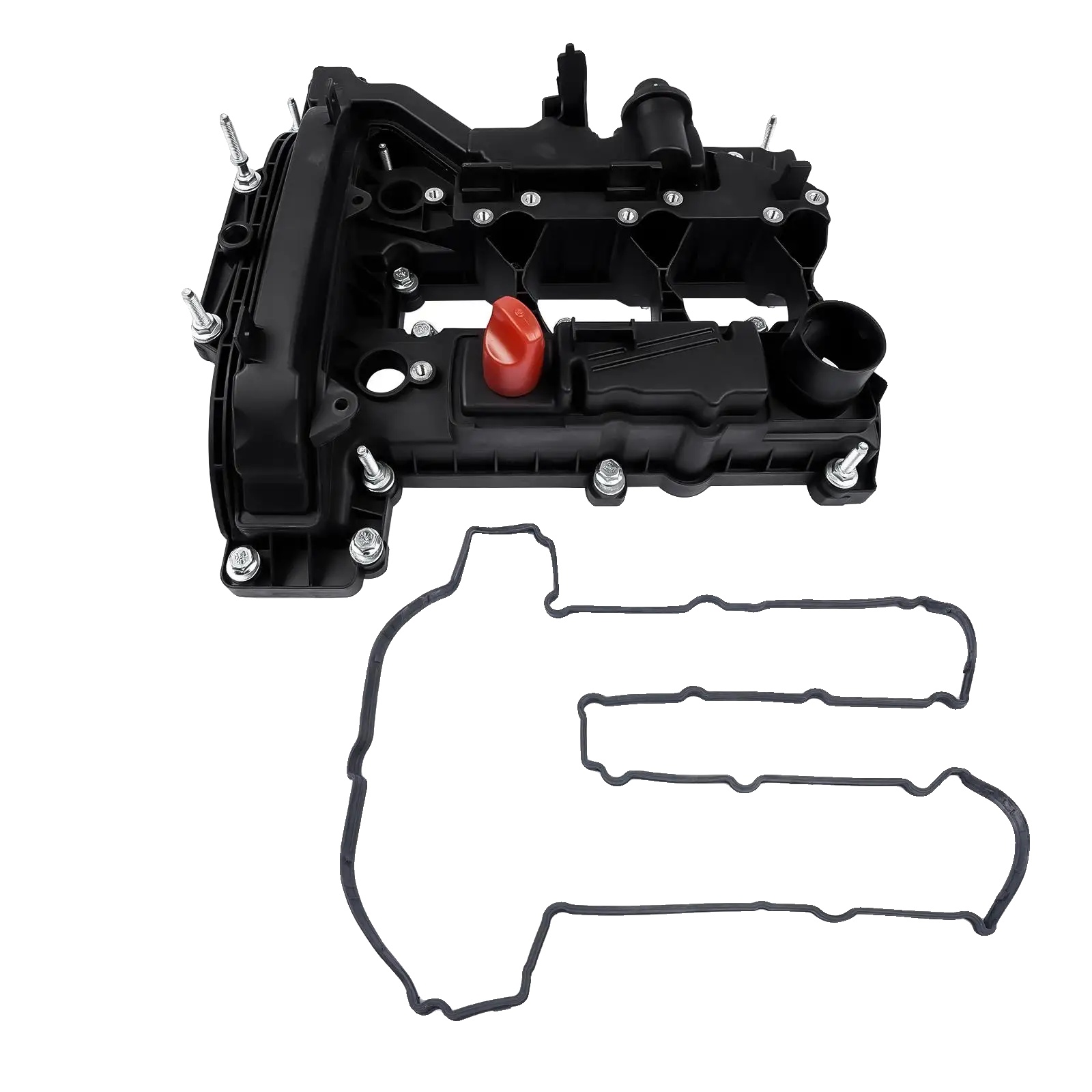 Rocker-ventildeckel, Schwarzes Kunststoff, Kompatibel Mit Mehreren Fahrzeugmodellen, Umweltfreundlicher 1.0-motor, Oem-teilenummern: 1761121, 1773560