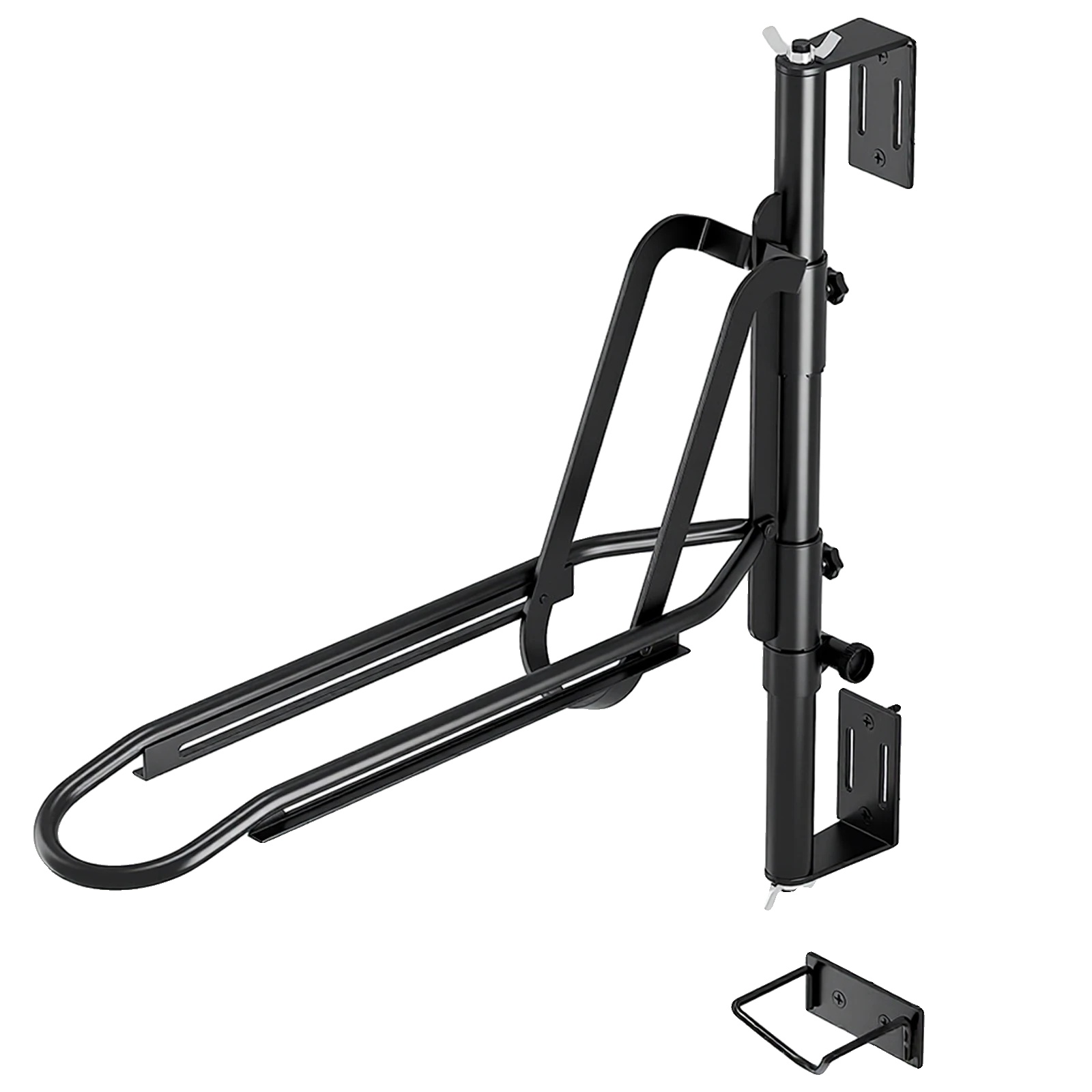 Fahrradwandhalterung, Schwerlast-kohlenstoffstahl, Tragfähigkeit 100 Lbs, Verstellbarer Schwenkarm 120°, Zusammenklappbares Design, Einfach Zu