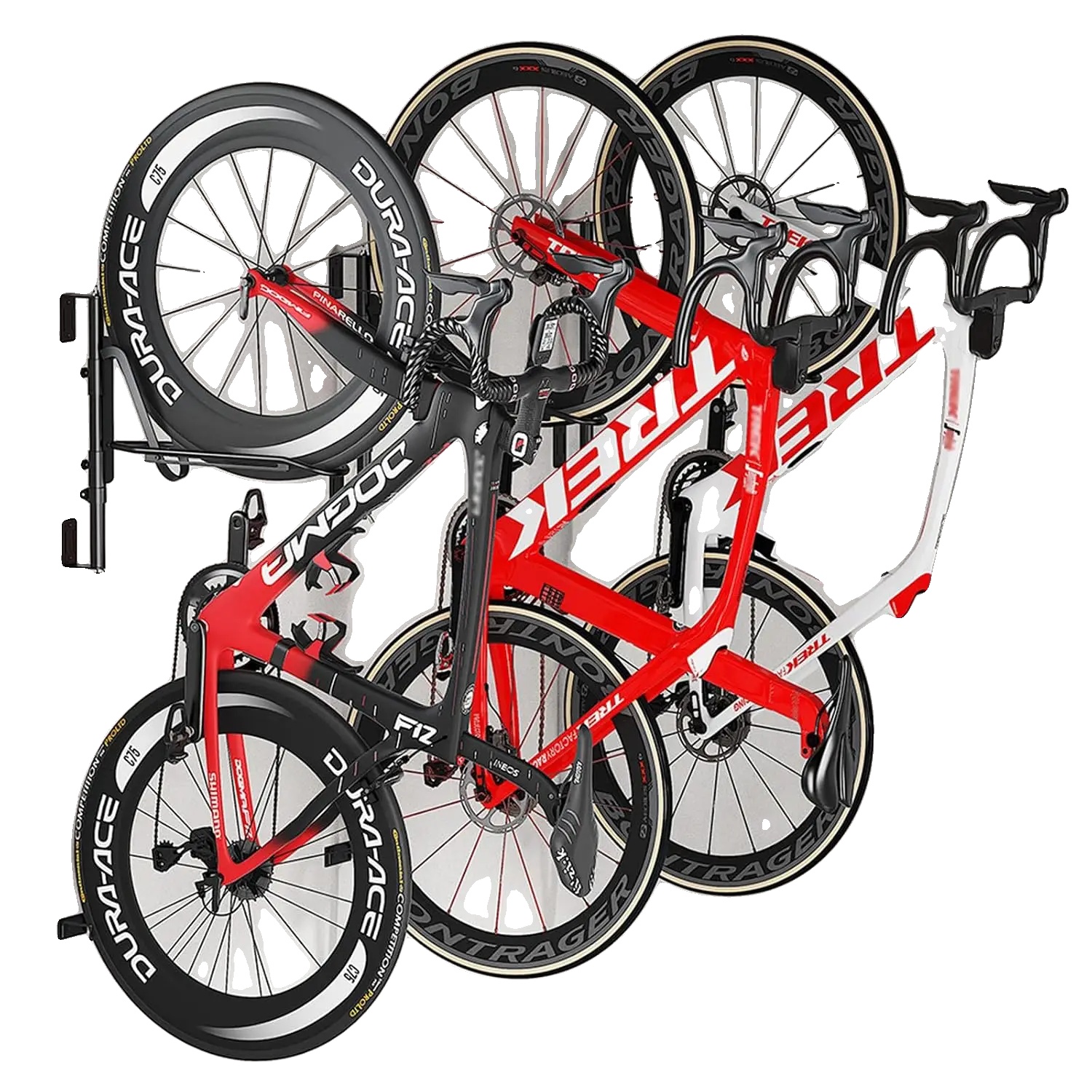 Fahrrad Wandhalterung, Schwerlast-carbonstahl, Höhenverstellbar, Unterstützt 100 Lbs, Passt Für Fahrräder Von 16–29 Zoll, Zusammenklappbares Design