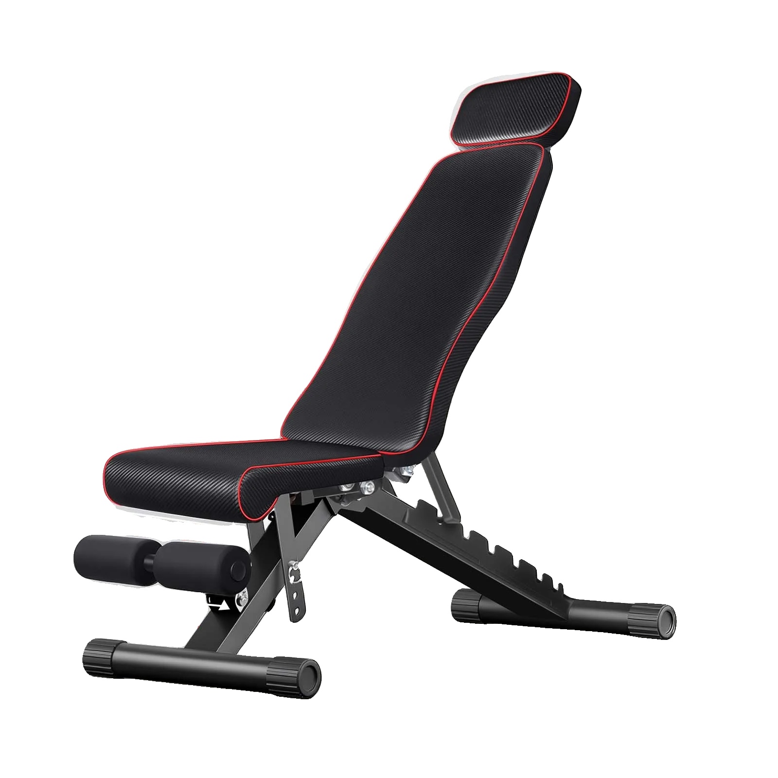 Fitnessstuhl, Verstellbares Design, Ergonomische Eigenschaften, Schwarz