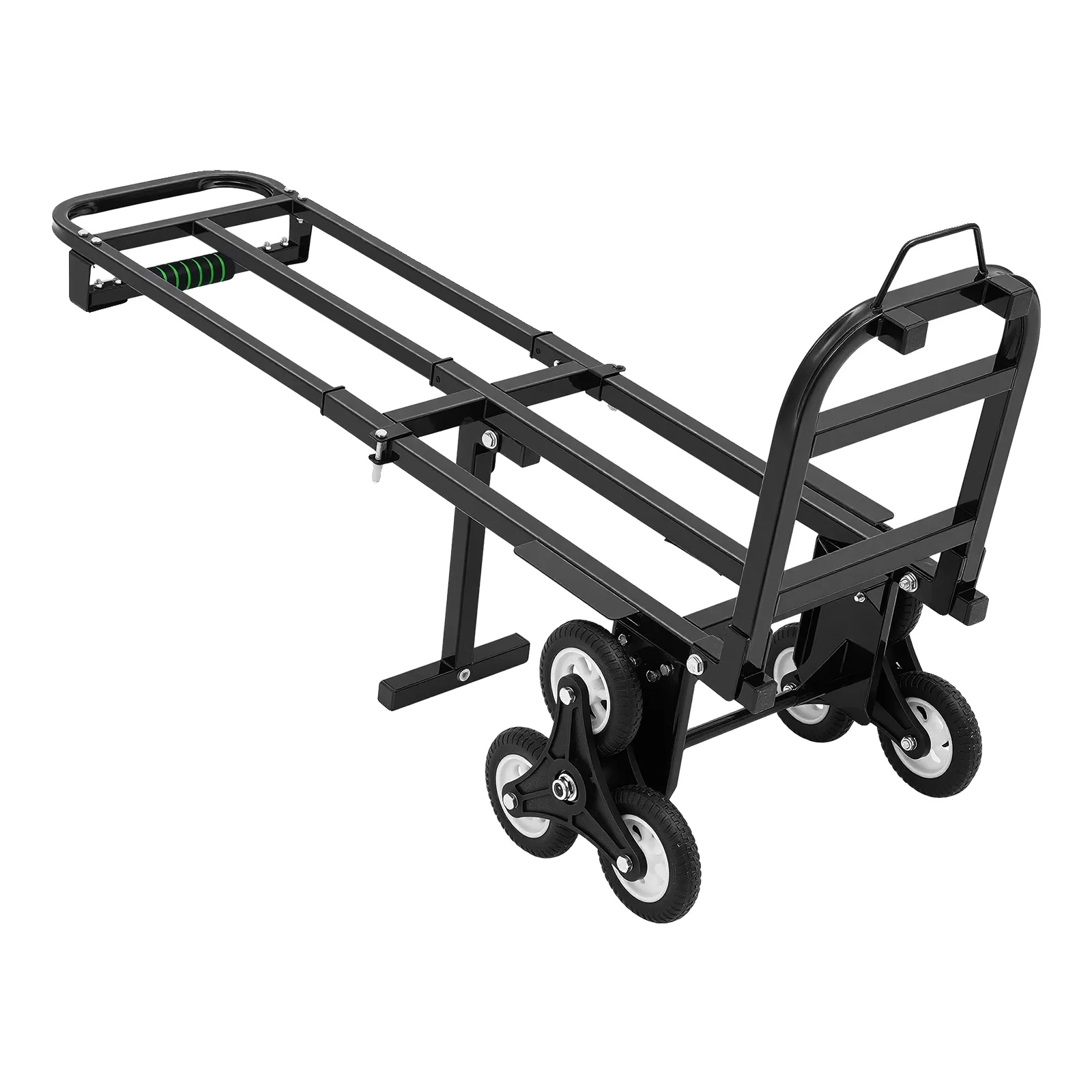 Handwagen, 210 Kg Tragfähigkeit, Faltbares Design, 6-rad-system, Verstellbare Höhe, Robuste Stahlkonstruktion