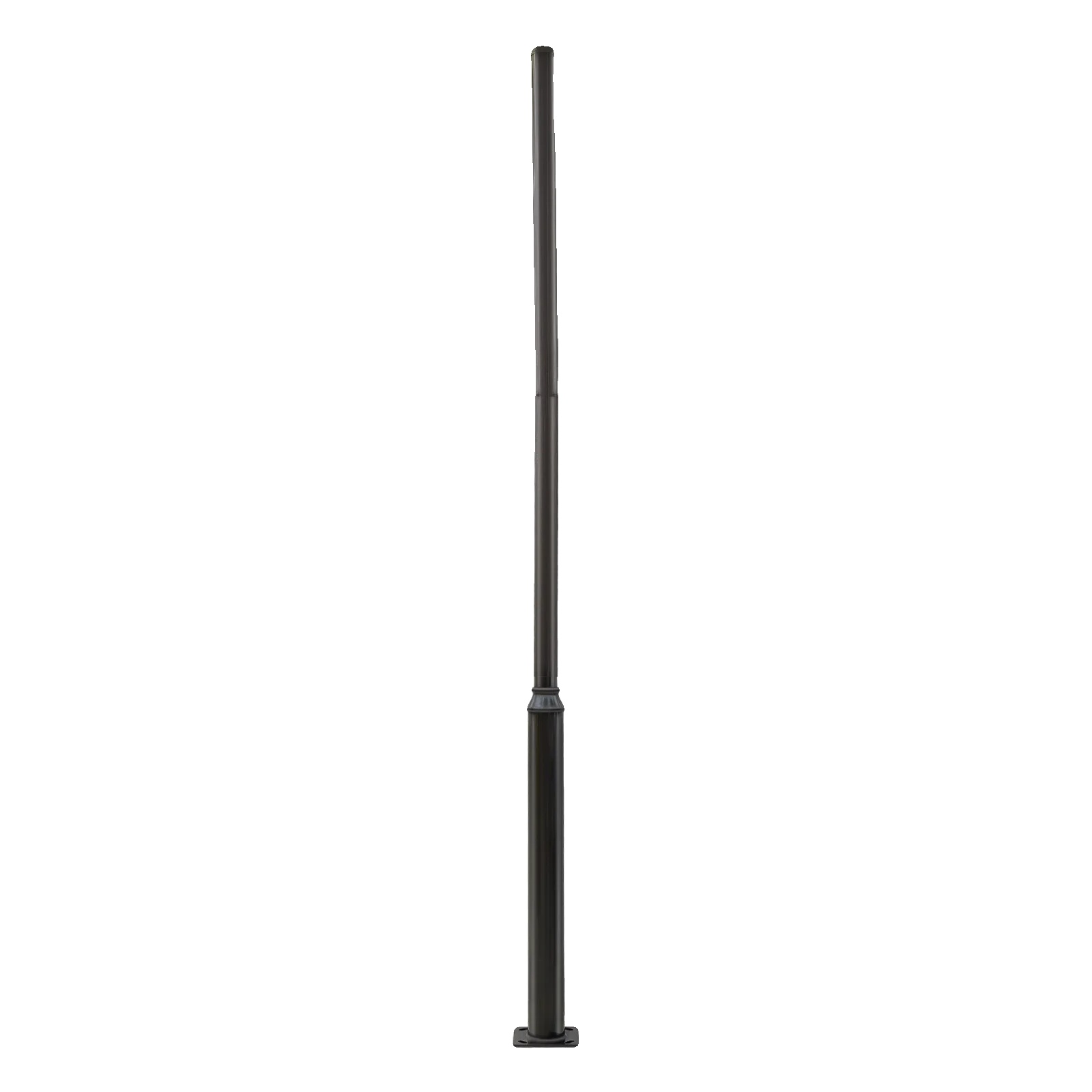 Außenstraßenlaternenmast, Langlebiges Design, Einfache Installation, Schwarz