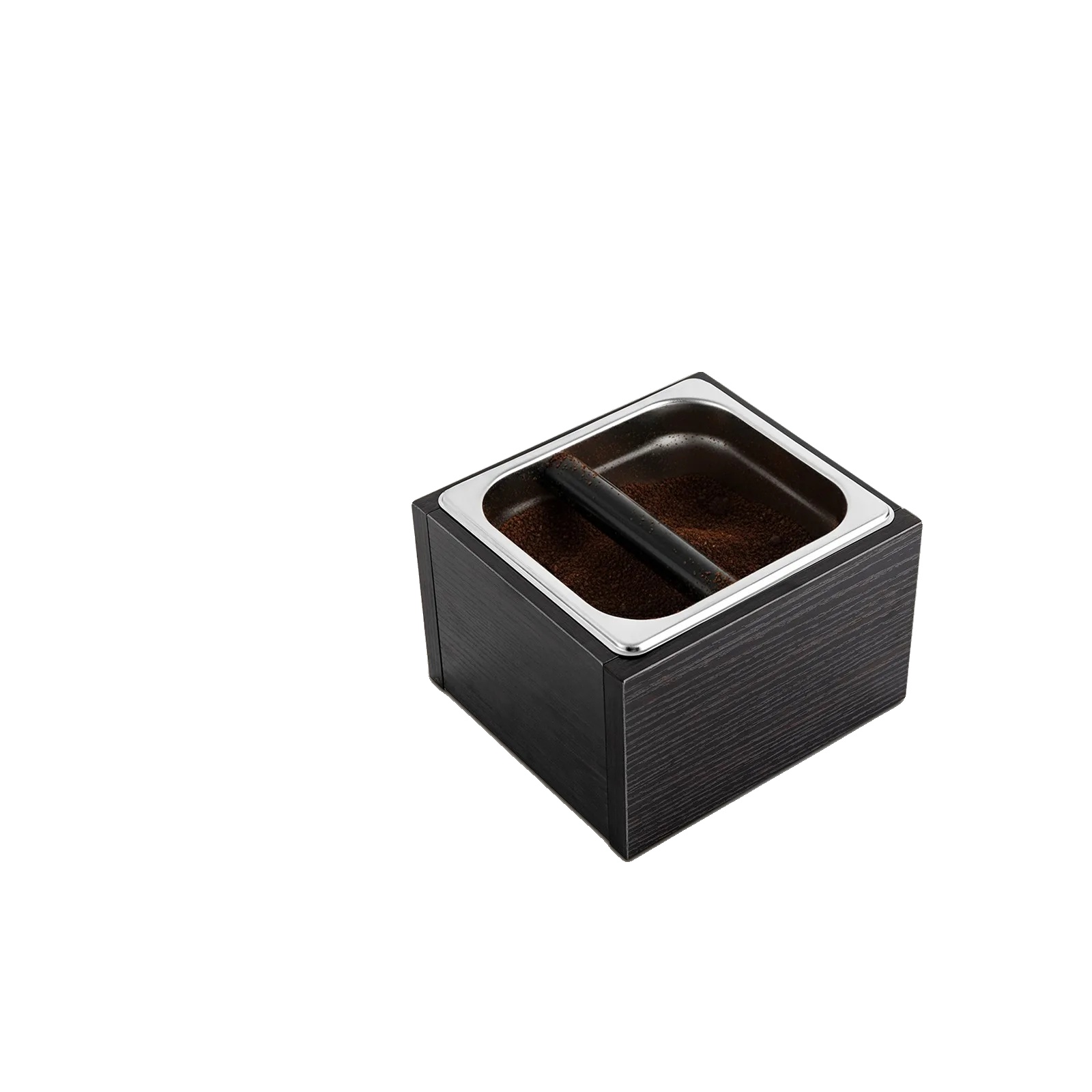 Kaffeeklopfer, 1.44 Kg Kapazität, Edelstahl, Geräuschdämpfendes Design, Abnehmbare Klopfstange, Hygienische Wartung