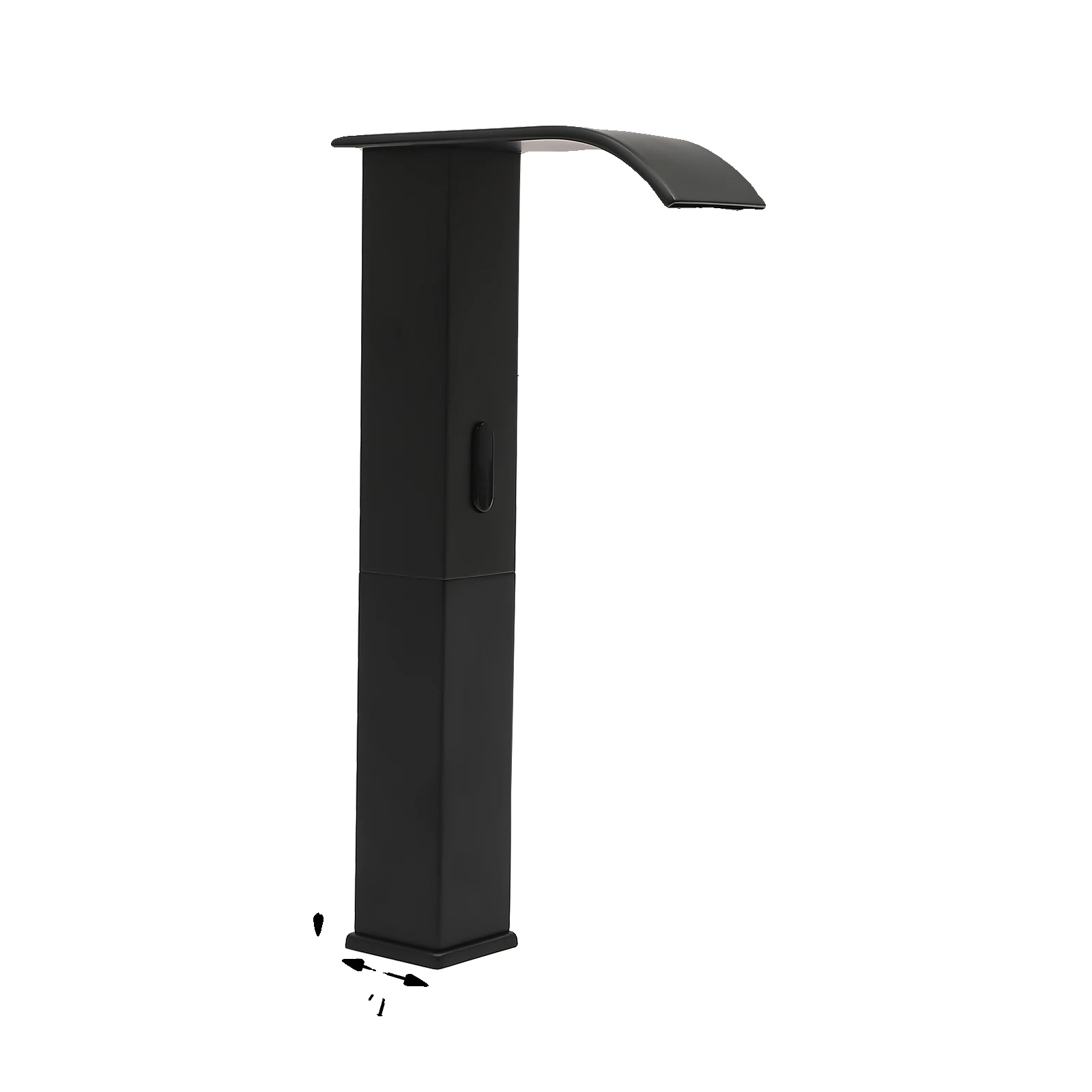 Infrarot-sensor-wasserhahn, Edelstahl, Berührungslose Bedienung, Schwarz
