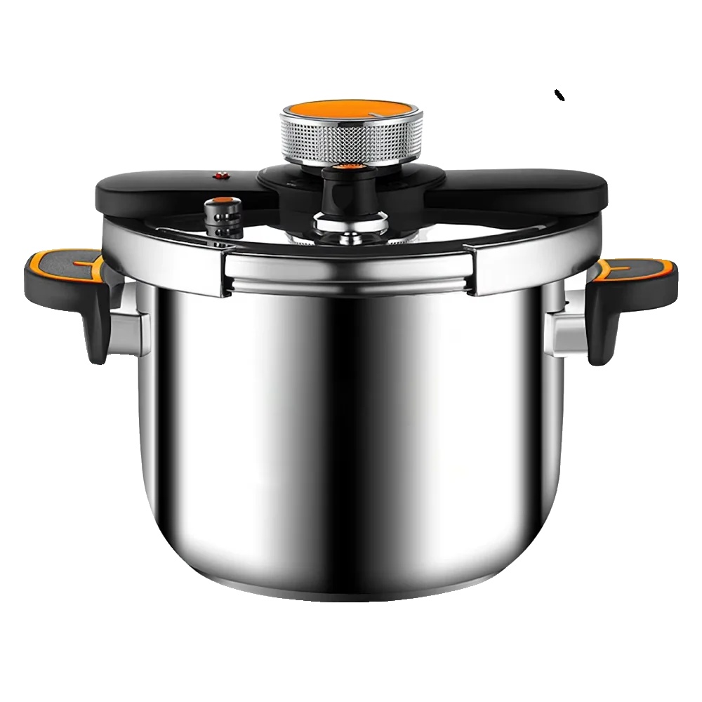 Druckkochtopf, 8l Kapazität, Sicherheitsverriegelungsmechanismus, Schwarz