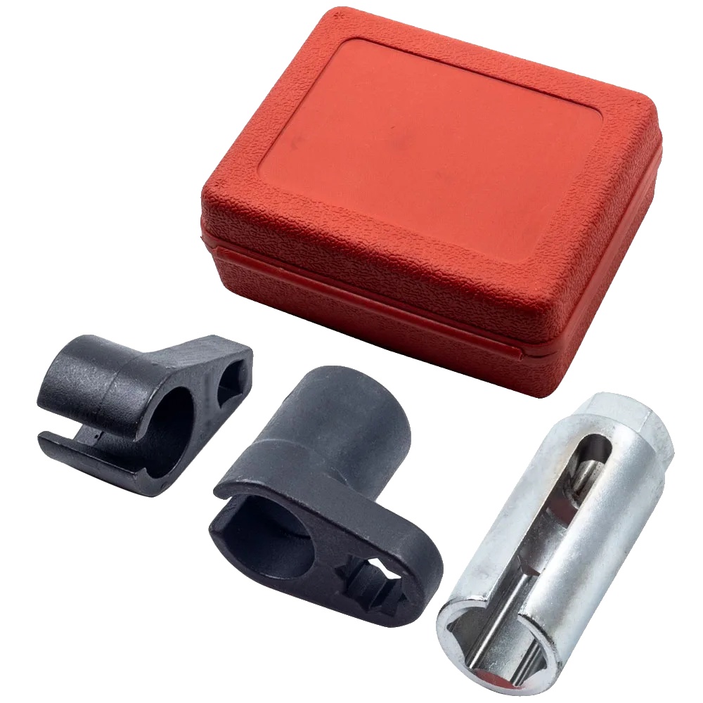 Sauerstoffsensor Steckschlüssel Set, 1/2" Antrieb X 7/8" X 50mm, 3/8" Antrieb X 7/8" X 30mm, 1/2" Antrieb X 7/8" X 80mm, Artikel Länge 37mm, Artikel