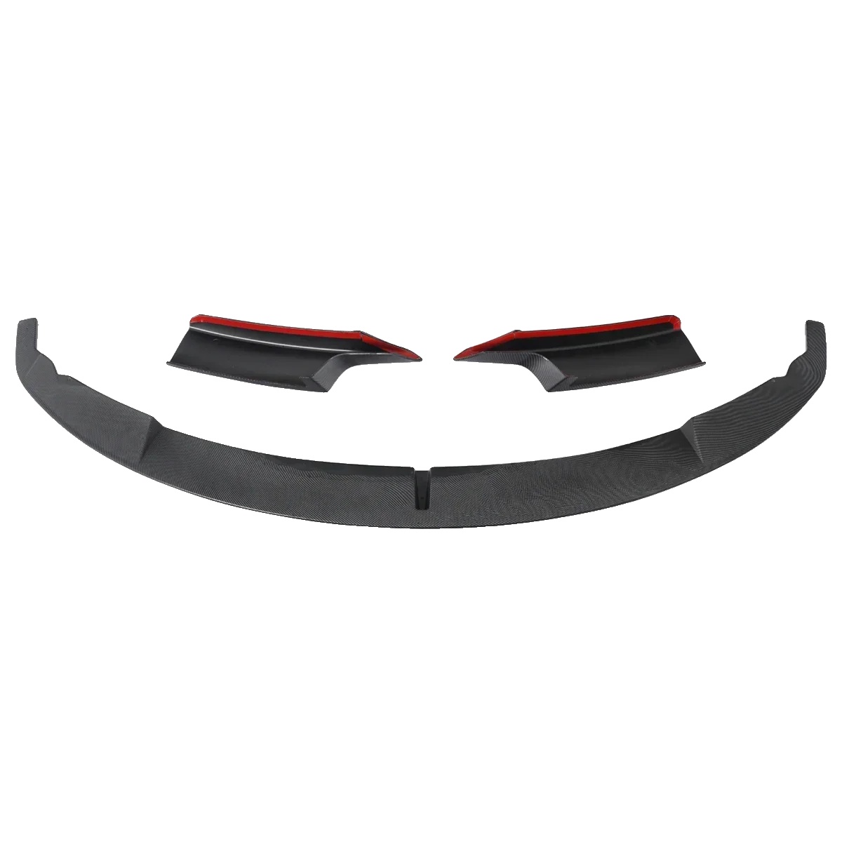 Frontspoilerlippe, Langlebiges Abs-kunststoff, Einfache Installation, Karbonfaser-look