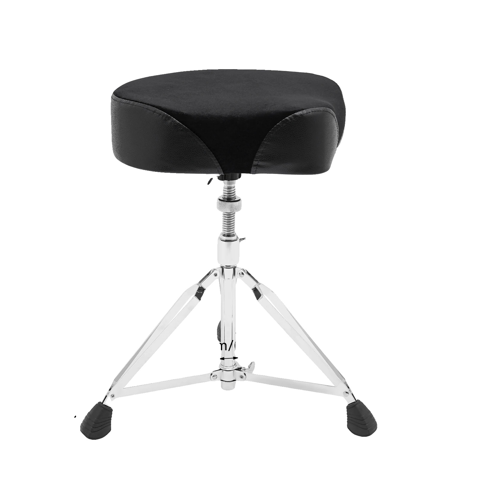 Trommelhocker, Höhenverstellbar, Tragbares Design, Schwarz
