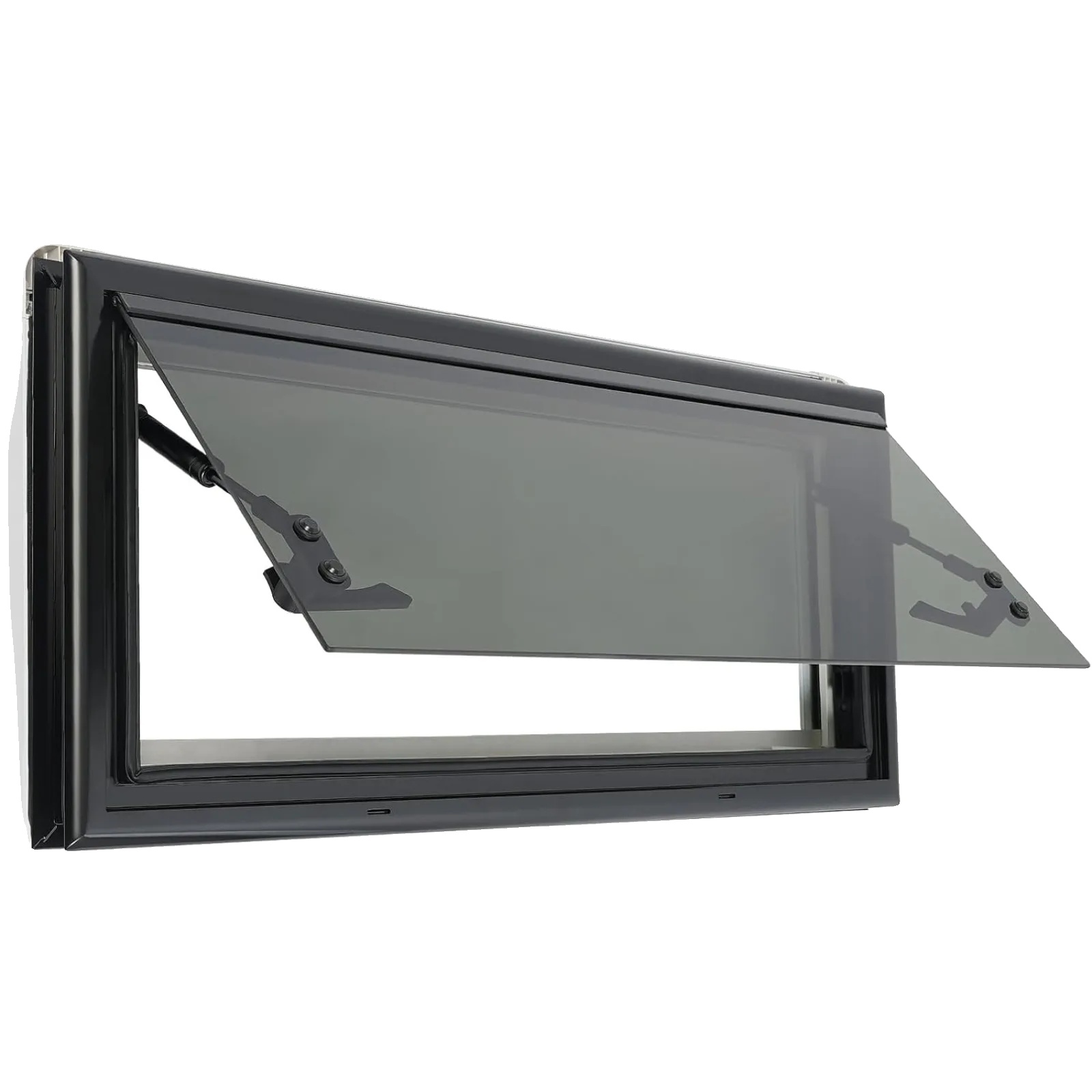 Wohnmobilfenster, Integrierter Fliegenschutz, Einfache Installation, Schwarz