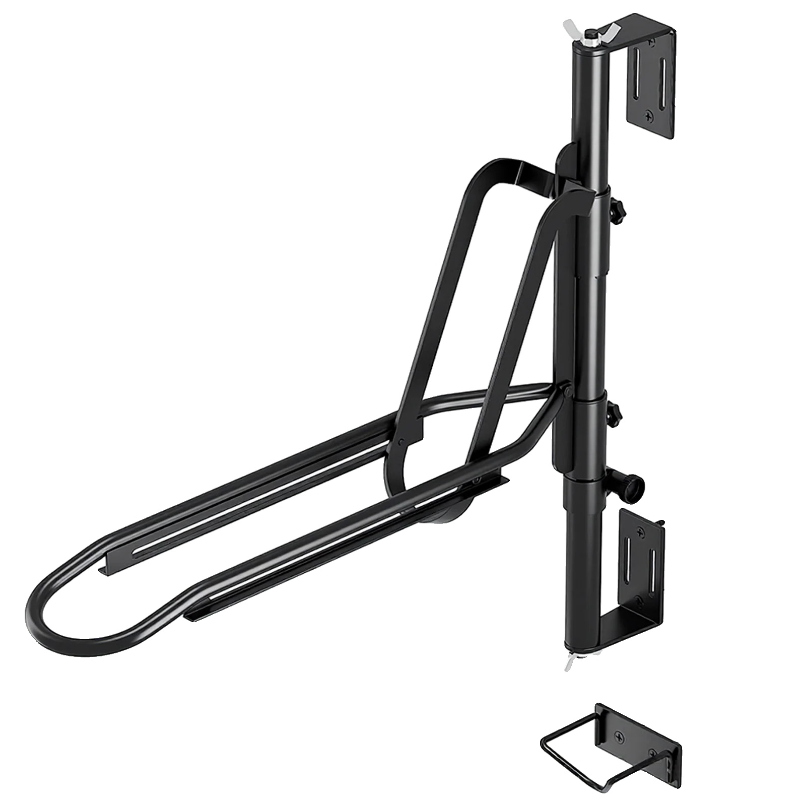 Fahrrad Wandhalterung, Schwerlaststahl, Zusammenklappbares Design, Schwarz