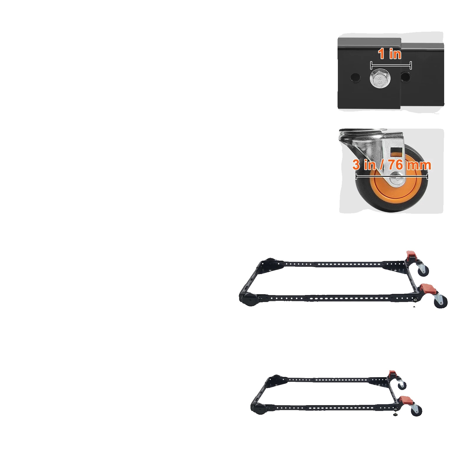 Mobile Basis, Schwerlast, Verstellbares Design, 500lbs