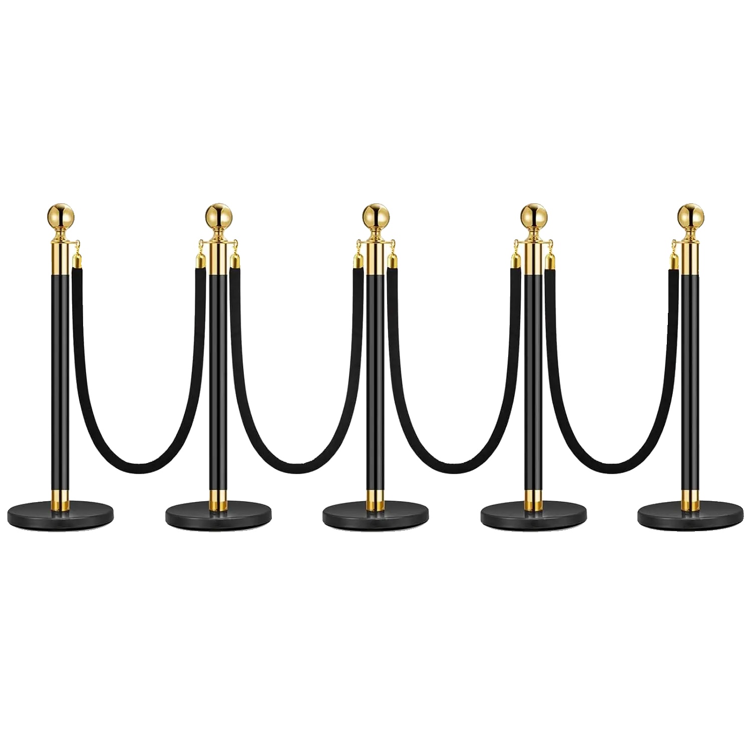 Crowd Control Barrieren, Langlebige Materialien, Elegantes Design, 5 Post