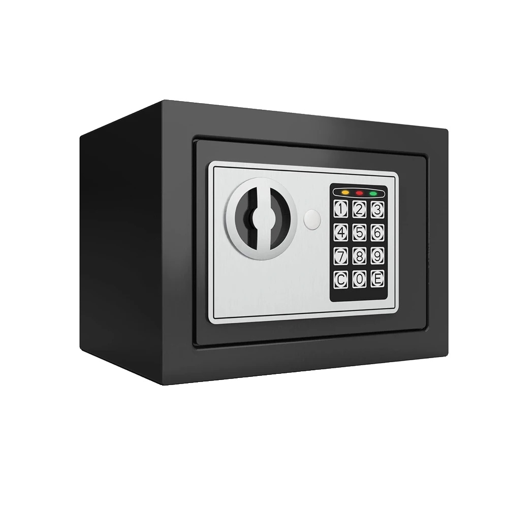 Elektronischer Safe, Stahlkonstruktion, Notzugang, Schwarz
