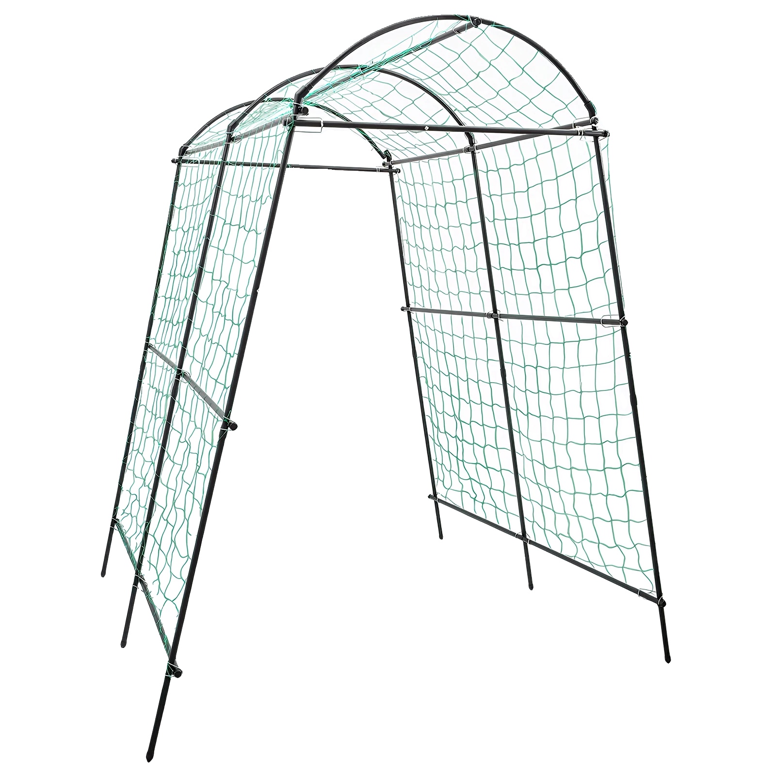 Garten-spalier, Langlebige Materialien, Verstellbare Breite, Schwarz