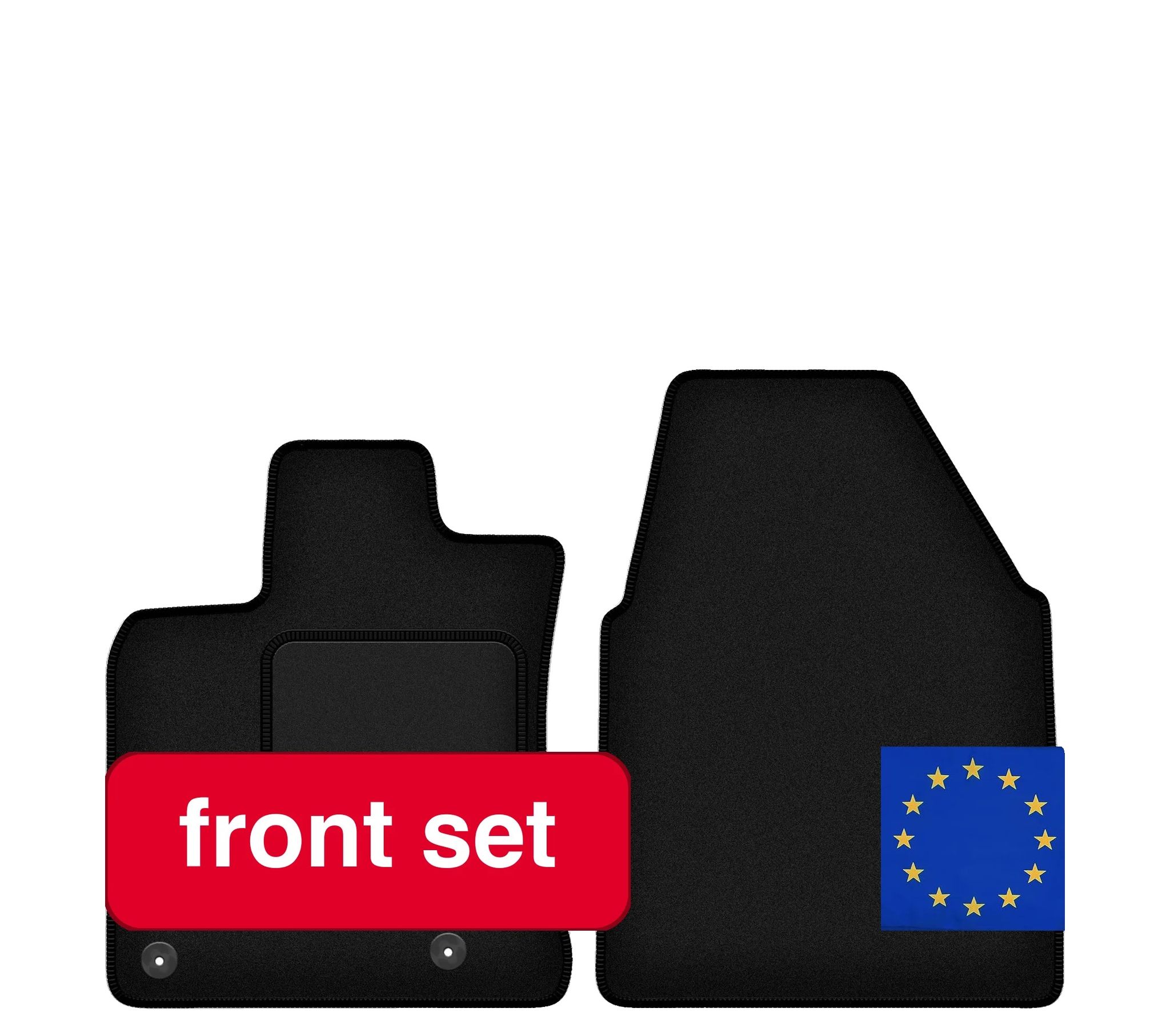 Vordermatten, Synthetische Faser, Maßgeschneidert Für Nissan Qashqai I J10, Verhindert Schmutz Und Feuchtigkeit, Elegantes Schwarzes Design, Set Aus 2