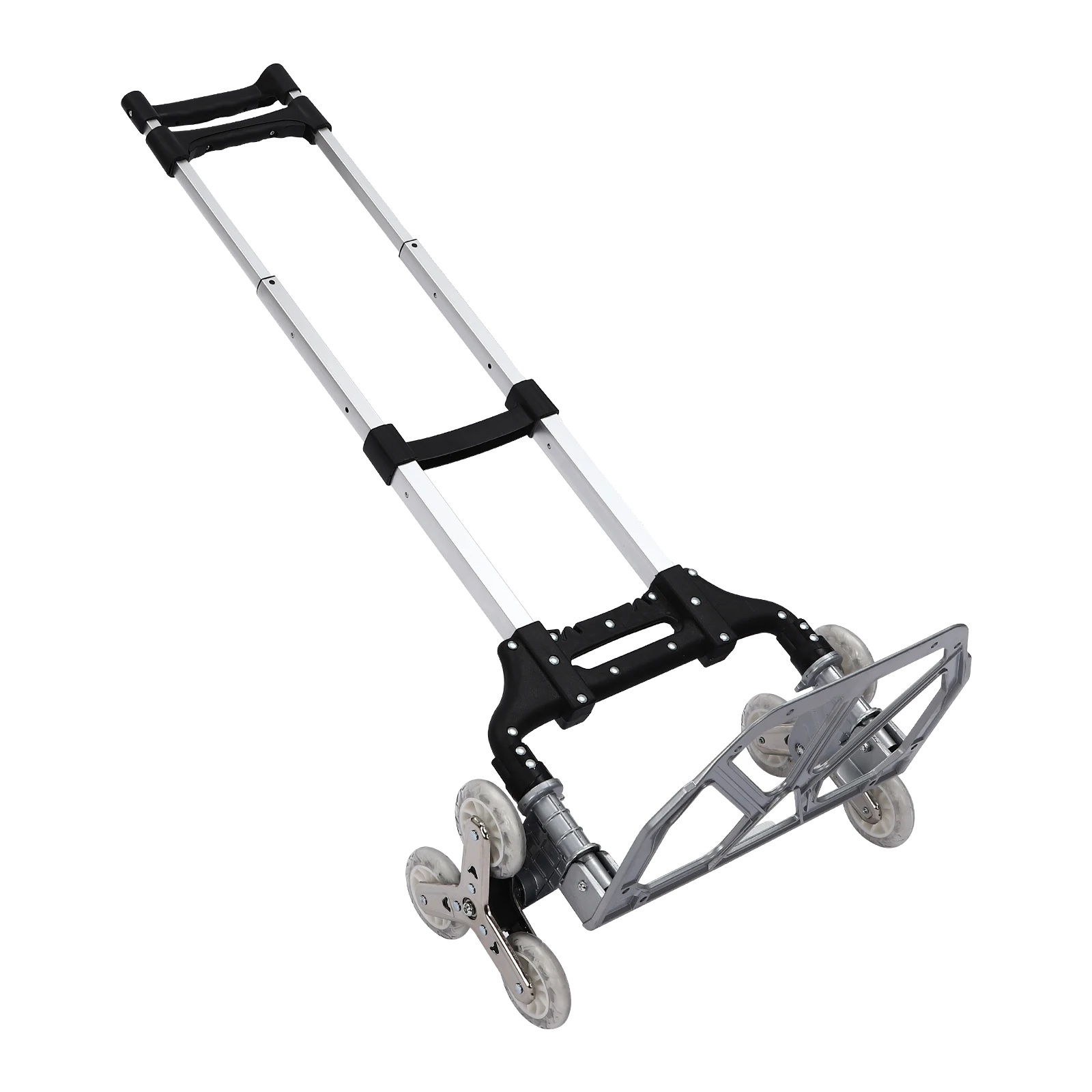 Handwagen, 75 Kg Tragfähigkeit, Faltbares Design, Schwarz