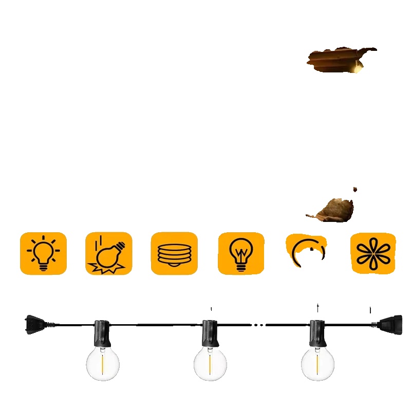 Außen Garten Lichterkette, Wasserdichtes Design, Energieeffiziente Led, 27ft 8m 10led, Eu-stecker-a