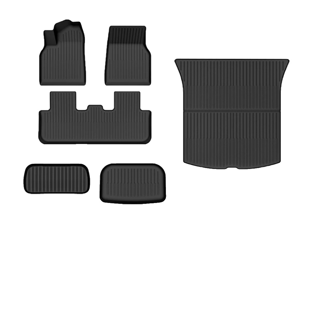 Autofußmatte, Langlebiges Tpe-material, Wasserdichtes Design, 6teile Set