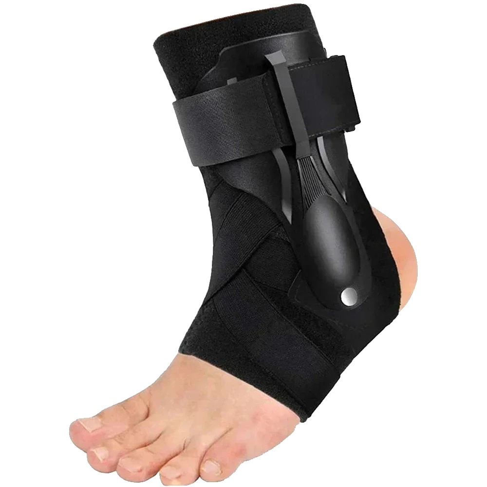 Knöchelbandage, Leichtes Design, Unterstützt Die Genesung Von Verletzungen, 2pcs Schwarz, L-a