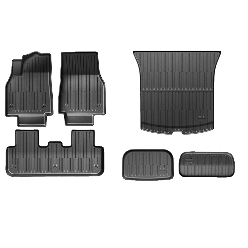 Autofußmatten, Tpe-material, Rutschfestes Design, Upgrade Einzel 6 Stück