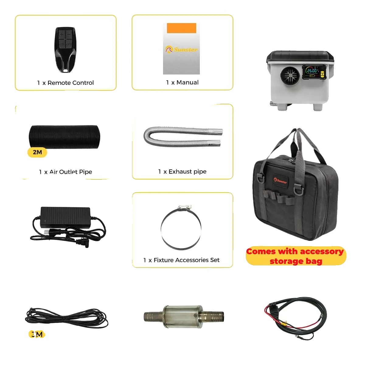 Luftheizer, Bluetooth-steuerung, Effiziente Heizung, 8kw 12v 24v 220v