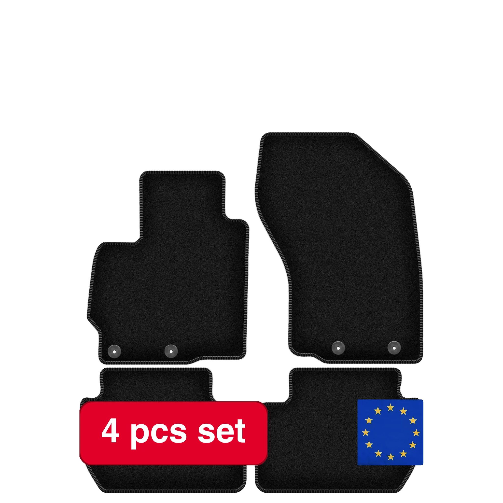 Bodenmatten, Luxus-umgebungsdesign, Maßgeschneidert Für Fahrzeuge, Schwarz